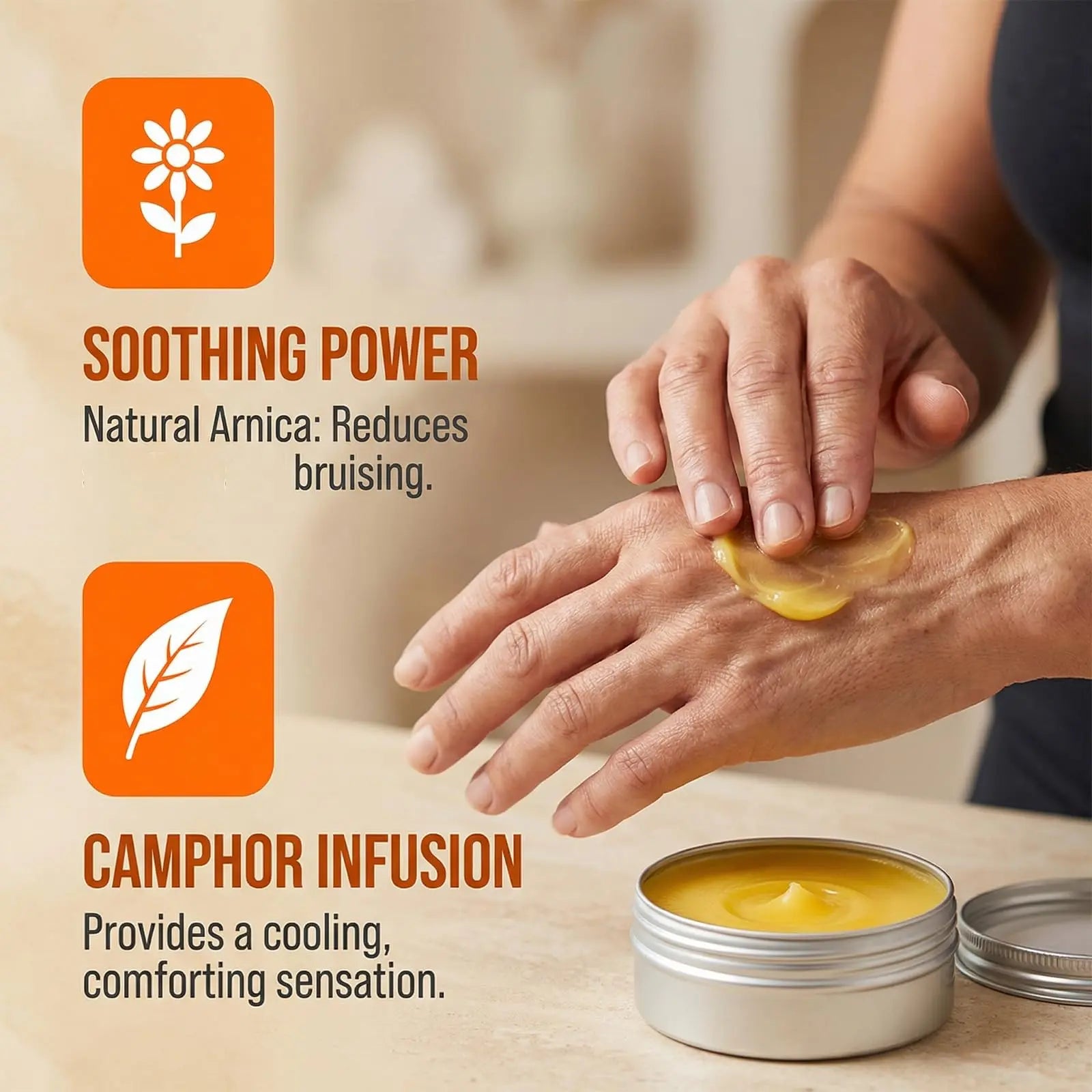MOUNTAIN 3X 3X Relief Balm, 2.7fl Oz Relief Balm, with Natural Arnica & Camphor, Soothing Neck, Hands & Feet, Non-Greasy Formula, Fast Absorbing (1) MOUNTAIN 3X uk supplements