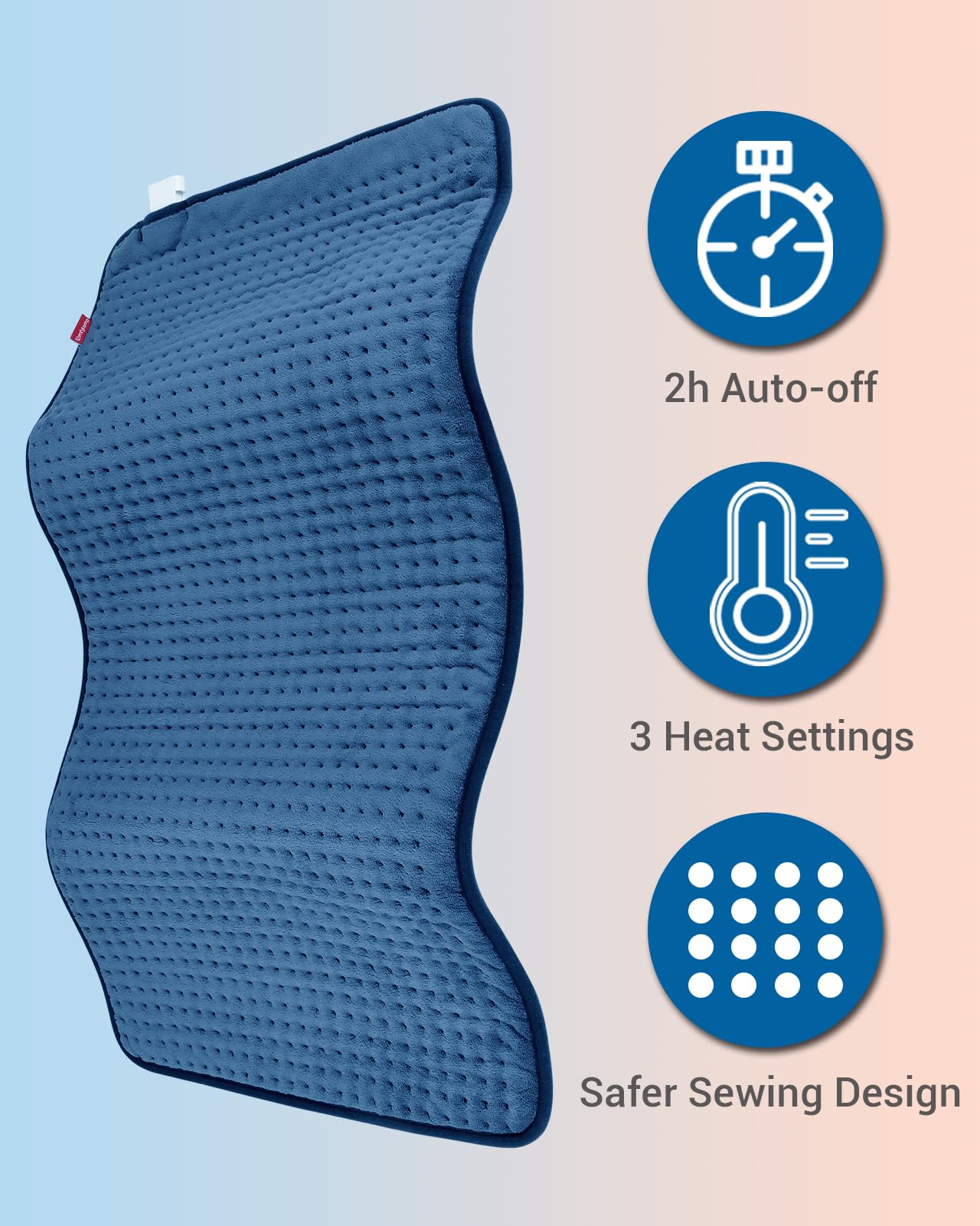 Comfytemp Heating Pad for Back Pain Relief - FSA HSA Eligible Extra Large Heating Pad XXL Comfytemp uk supplements