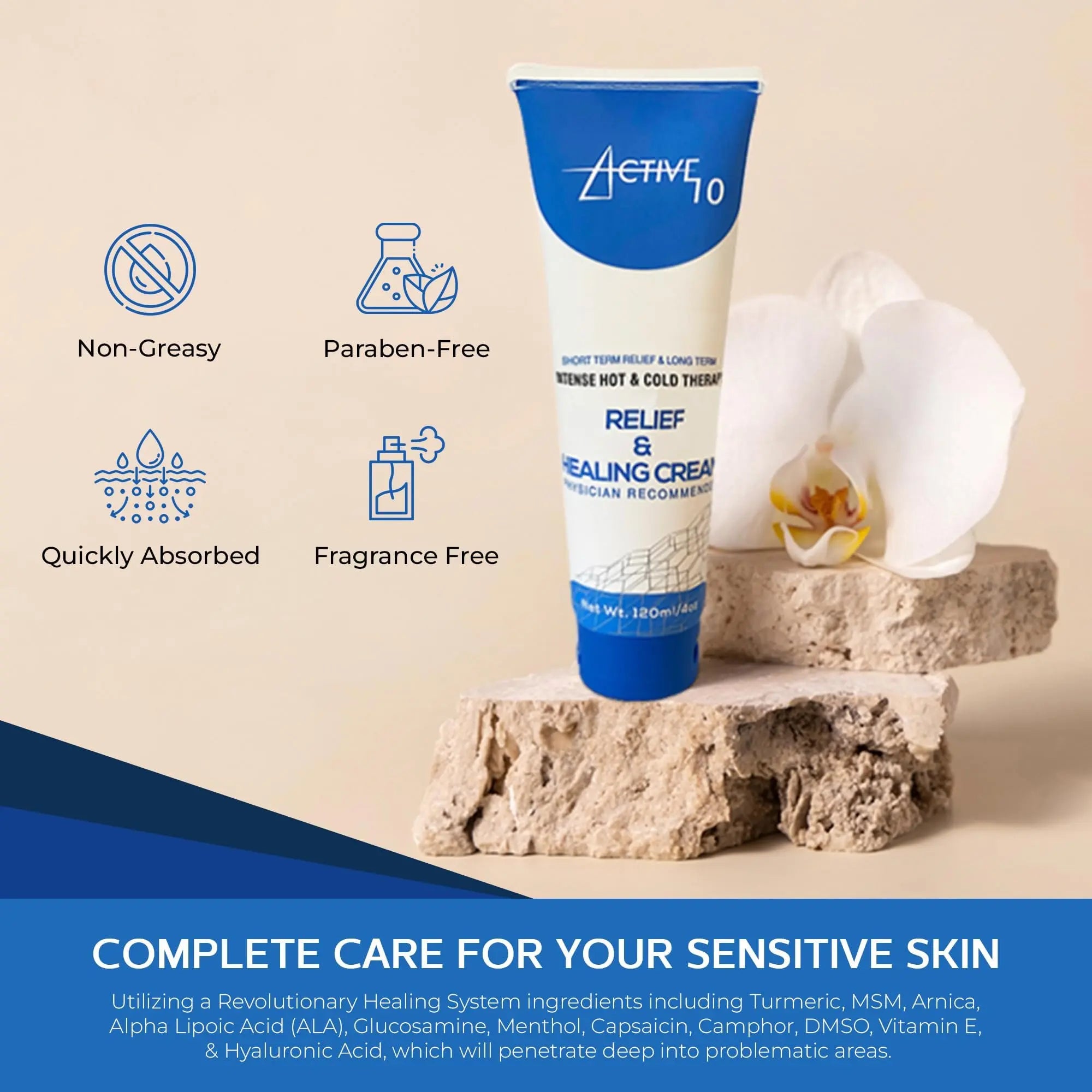 Active 10 Relief and Healing Cream, 4 OZ Active 10 uk supplements