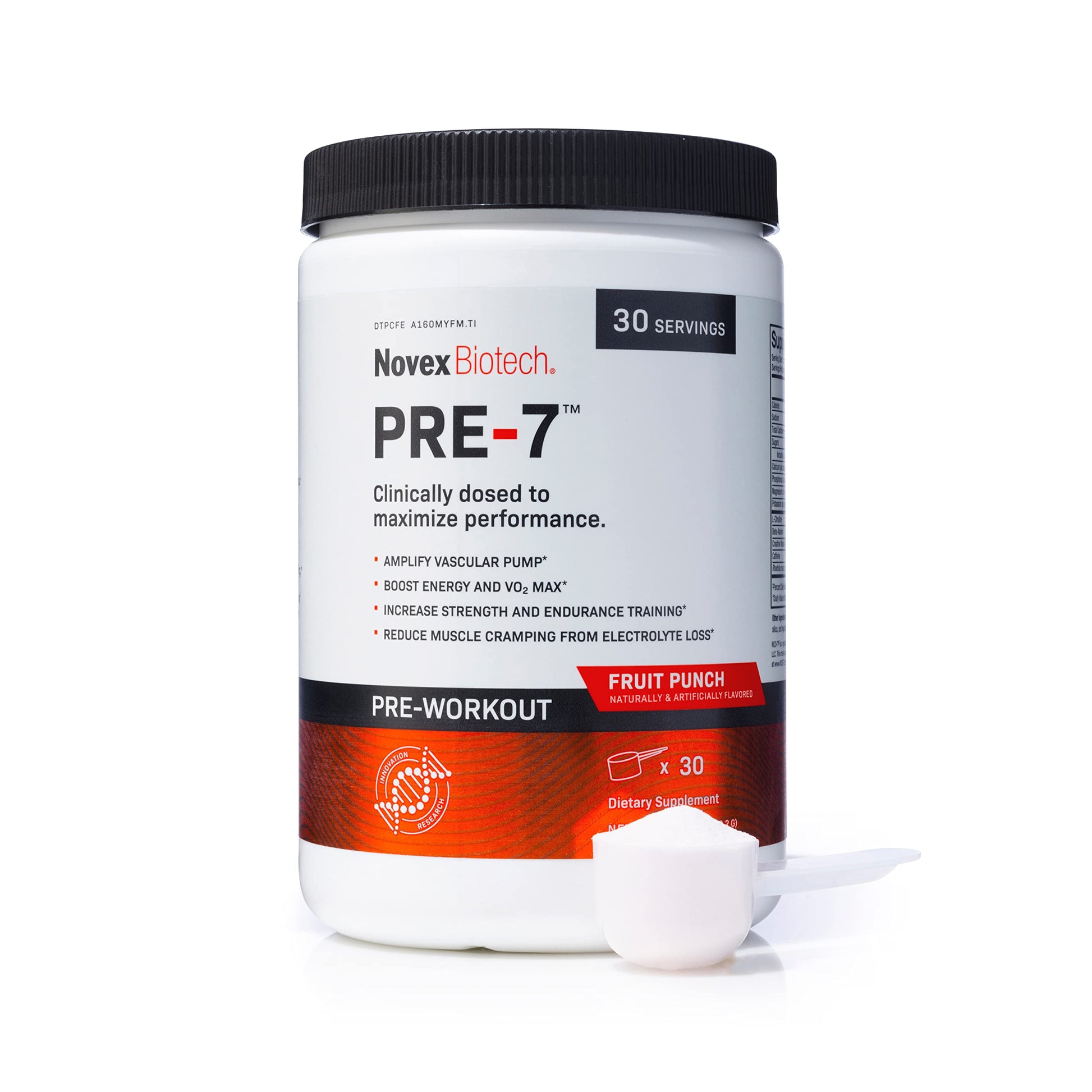 Novex Biotech PRE-7 Pre-Workout Powder – Best preworkout for Men - Boost Energy Novex Biotech uk supplements