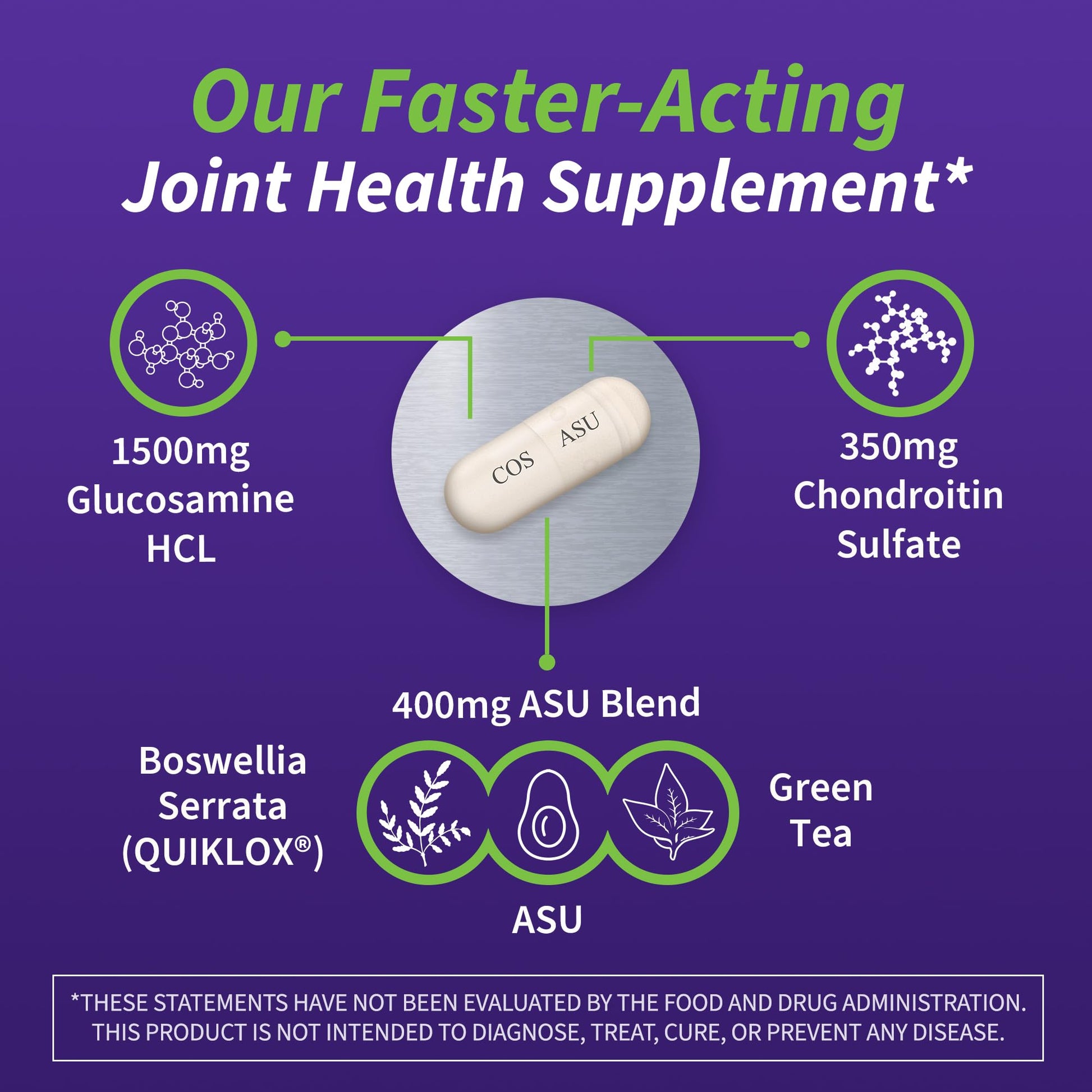Nutramax Laboratories Cosamin® ASU Joint Health Supplement with Glucosamine, Chondroitin & ASU for Adult Men & Women, Joint Supplement, 230 Capsules Nutramax Laboratories uk supplements