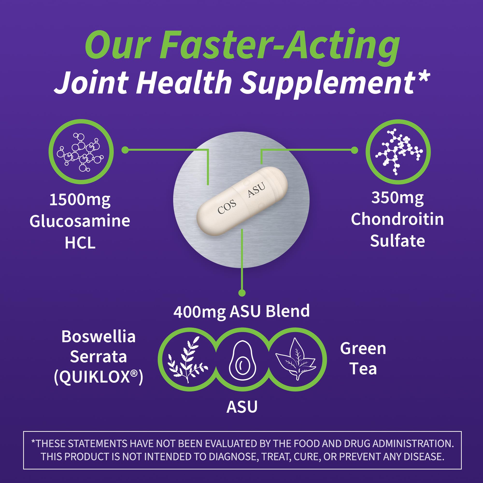 Nutramax Laboratories Cosamin® ASU Joint Health Supplement with Glucosamine, Chondroitin & ASU for Adult Men & Women, Joint Supplement, 230 Capsules Nutramax Laboratories uk supplements