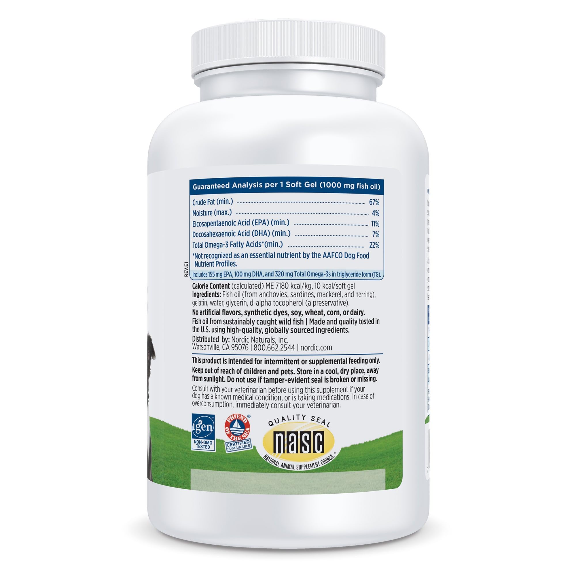 Nordic Naturals Omega-3 Pet, Unflavored - 180 Soft Gels - 320 mg Omega-3 Per Soft Gel - Fish Oil for Dogs with EPA & DHA - Promotes Heart, Skin, Coat, & Immune Health Nordic Naturals uk supplements
