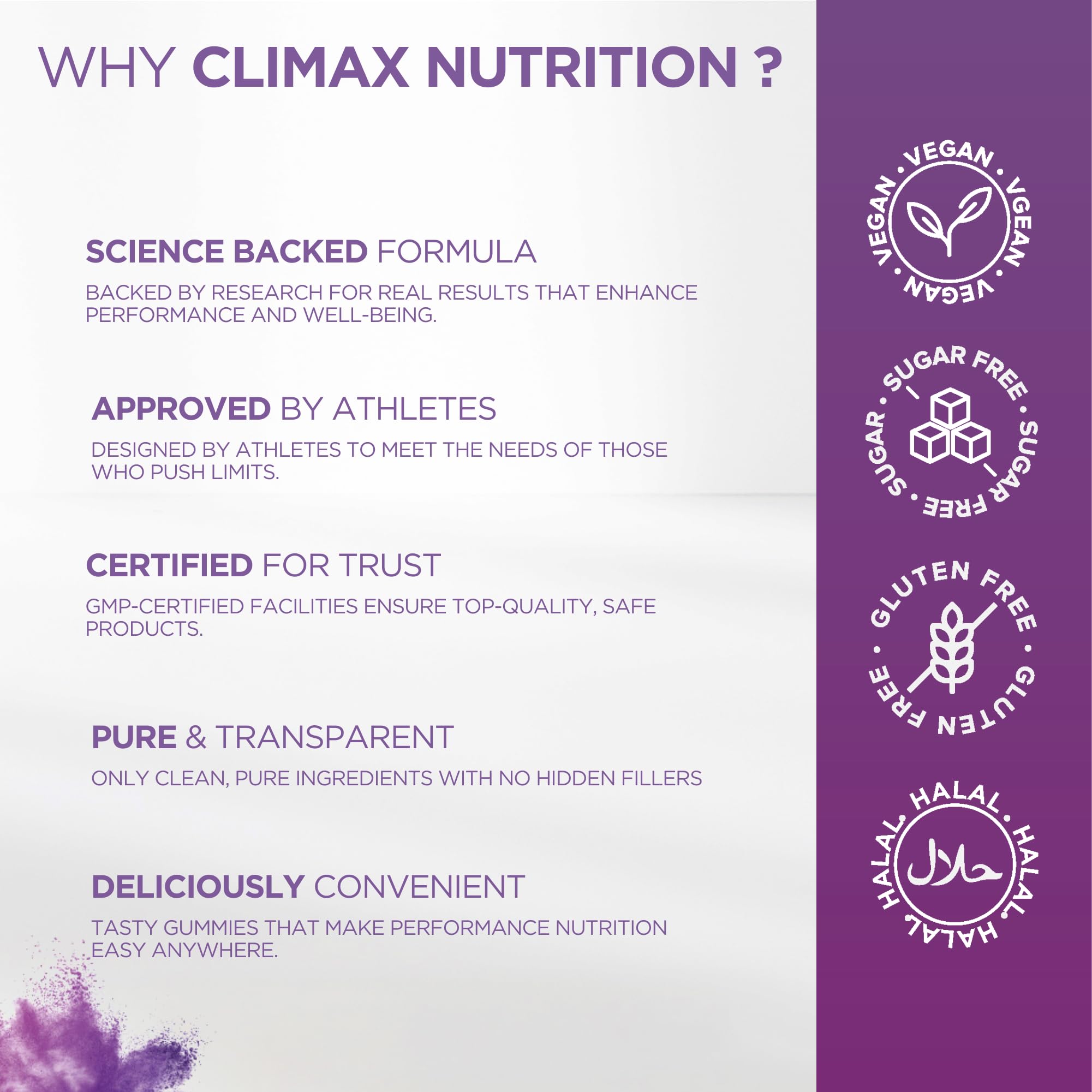 Creatine Monohydrate Gummies - Vegan, Sugar-Free, Gluten-Free - Boosts Muscle Recovery, Strength & Lean Muscle Growth - Brain Health Support - for Men & Women - Blueberry Flavor - 120 Gummies CLIMAX NUTRITION uk supplements