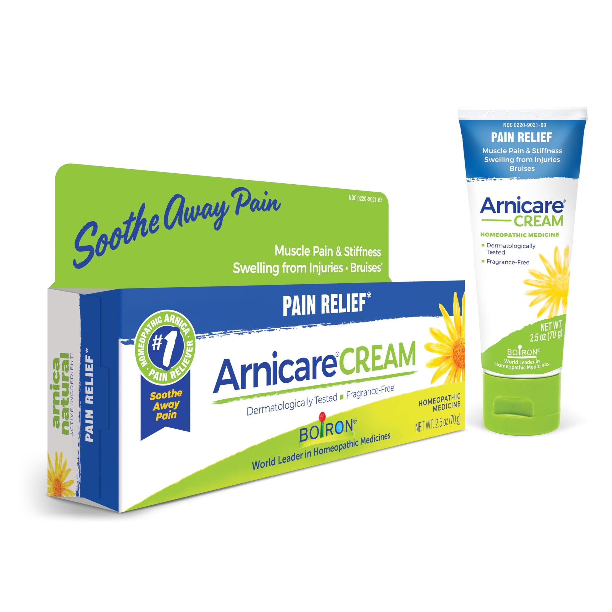 Boiron Arnicare Cream for Joint Pain, Muscle Pain, Swelling, Soreness, Stiffness, and Bruises - Fast Absorbing and Fragrance-Free - 2.5 oz Boiron uk supplements