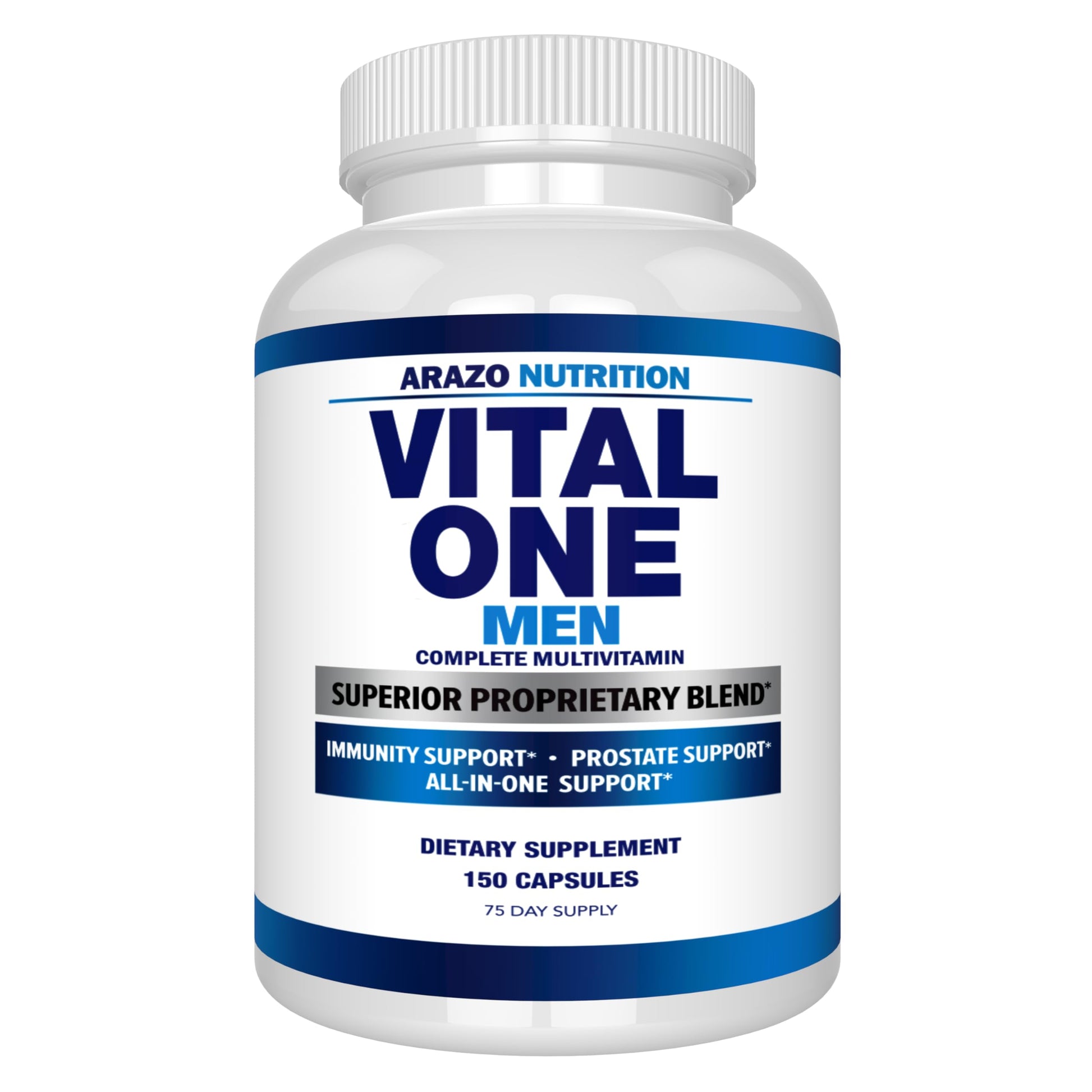 Arazo Nutrition Vital One Multivitamin for Men – Daily Wholefood Supplement - 150 Vegan Arazo Nutrition uk supplements