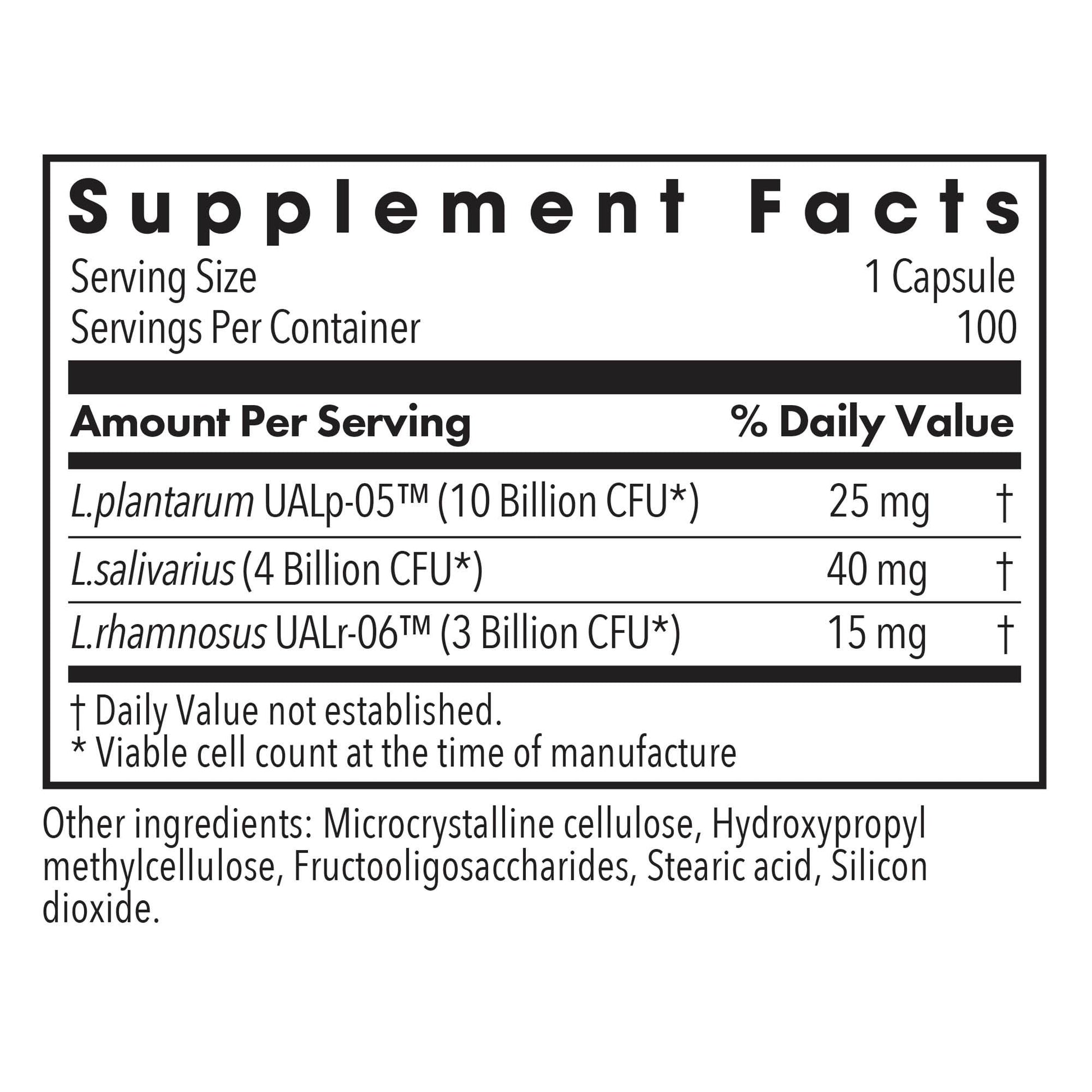 Allergy Research Group Lactobacillus Supplement - Probiotics for Men & Women, Digestive Health, Gut Health, Vegetarian Capsules - 100 Count Allergy Research Group uk supplements