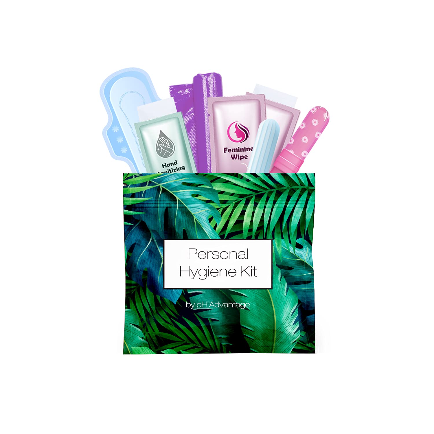 Menstrual Kit All-in-One | Convenience on The Go | Single Period Kit Pack for Travelling, Tweens pH Advantage uk supplements