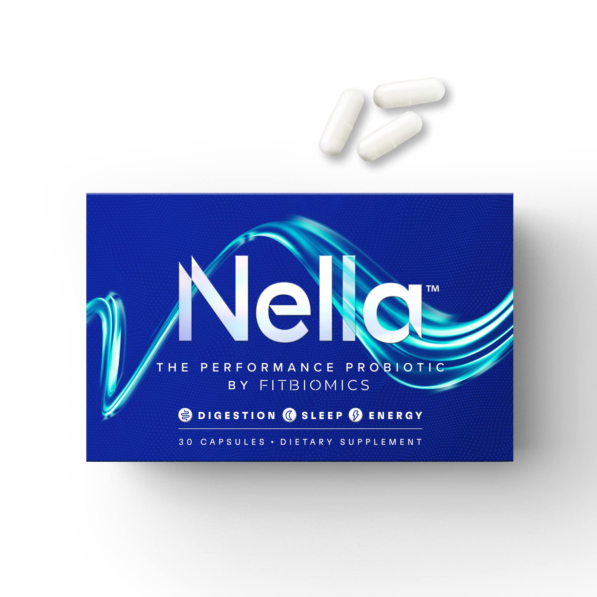 FITBIOMICS Nella Gut Health Supplements for Women & Men (30 Capsules) FITBIOMICS uk supplements