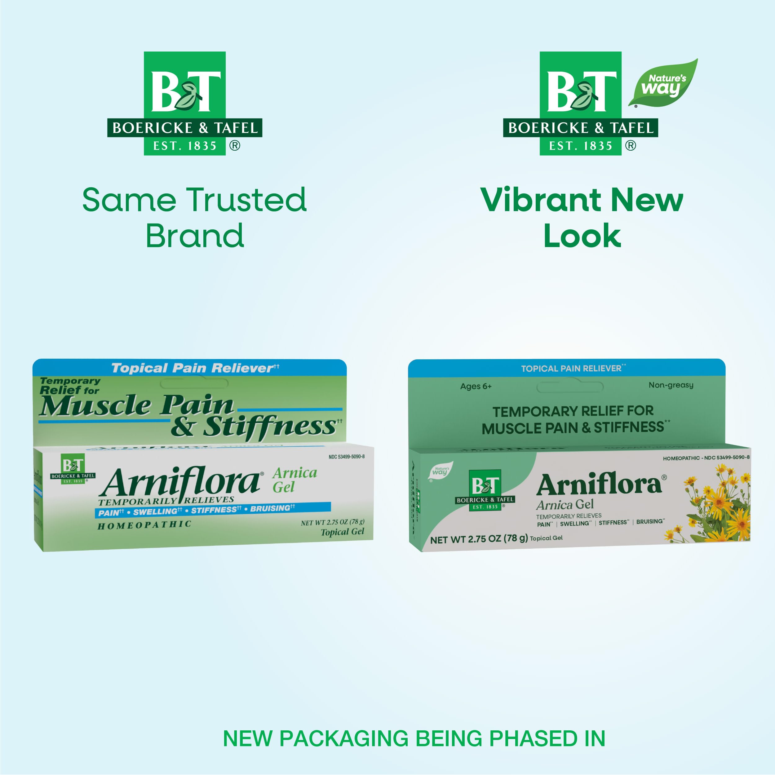 Nature's Way Boericke & Tafel Arniflora Arnica Gel, Temporarily Relieves Pain*, Swelling*, Stiffness*, 2.75 Oz (Packaging May Vary) Nature's Way uk supplements