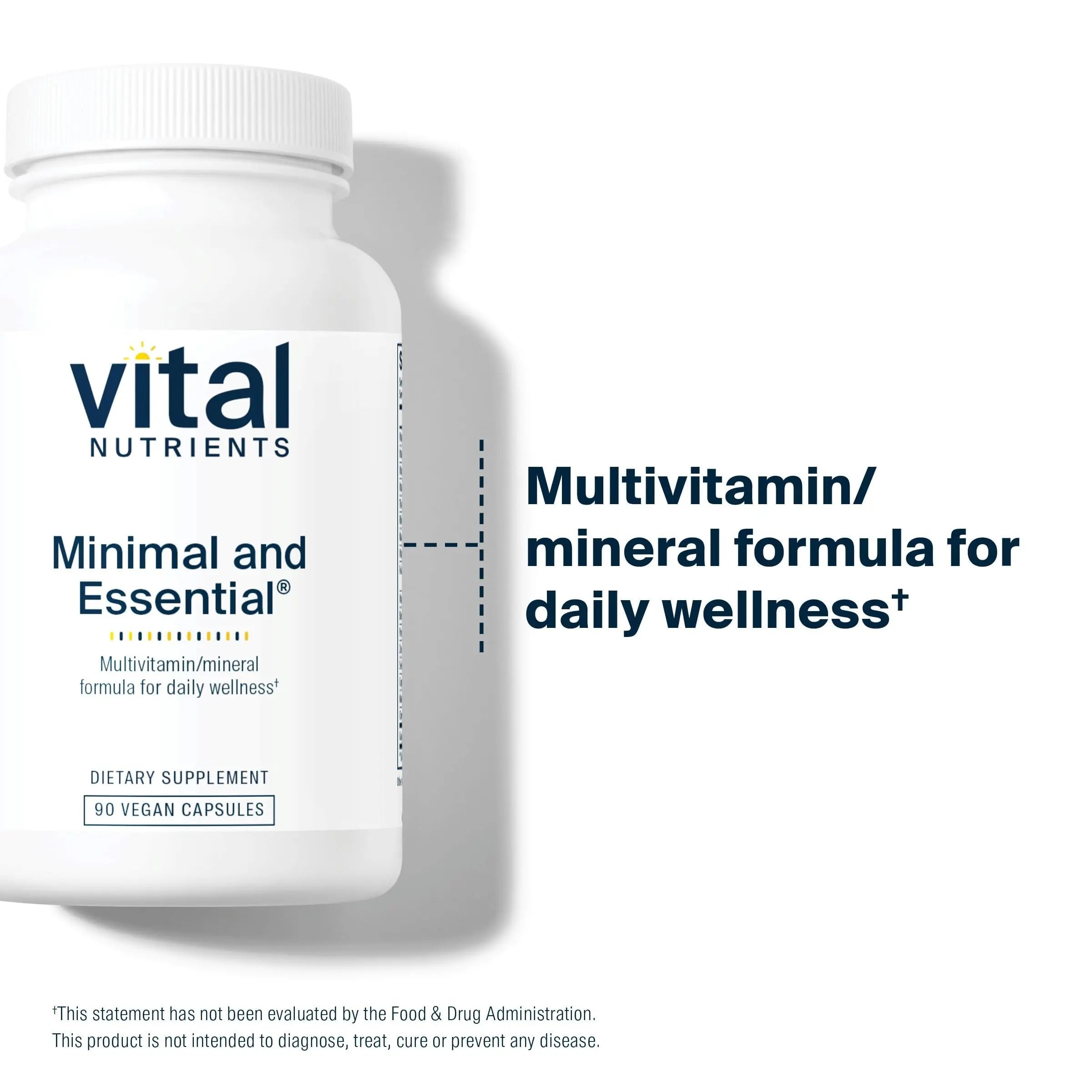 Vital Nutrients Minimal and Essential Multivitamin | Vegetarian One per Day Multi Vitamin, Mineral, & Antioxidant Supplement* | Vital Nutrients uk supplements