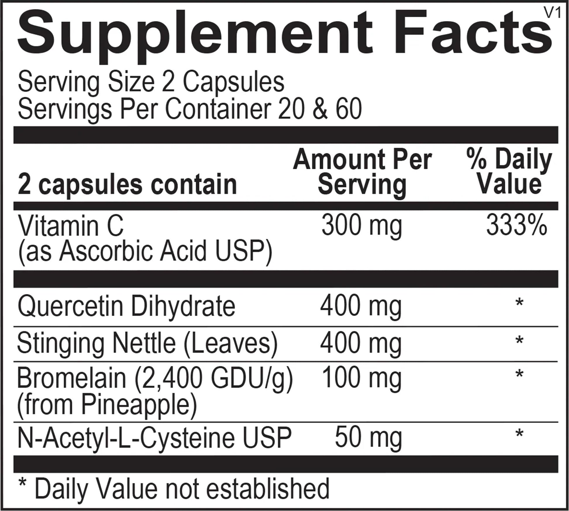 The Source Matters Alleviator Clear-ME SR Seasonal Allergy Relief and Immune Support | Quercetin, Bromelain, Stinging Nettles, NAC, and Vitamin C (40 Capsules) THE SOURCE MATTERS uk supplements