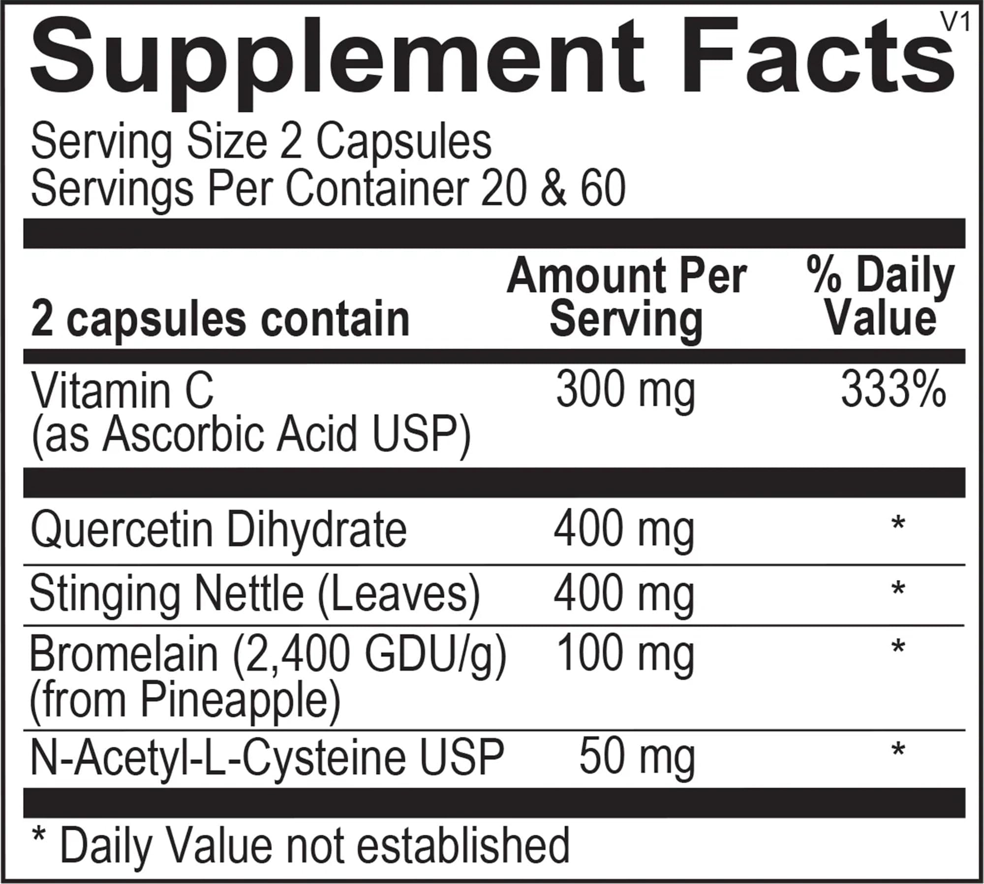 The Source Matters Alleviator Clear-ME SR Seasonal Allergy Relief and Immune Support | Quercetin, Bromelain, Stinging Nettles, NAC, and Vitamin C (40 Capsules) THE SOURCE MATTERS uk supplements