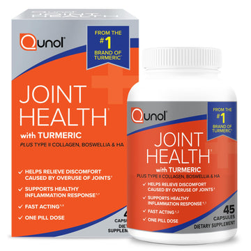 Qunol 5-in-1 Joint Support Supplement, Fast Acting, One Pill Dose, Support Healthy Inflammation Response & Discomfort Caused by Overuse of Joints, Alternative to Glucosamine Chondroitin MSM, 45 Count Qunol uk supplements