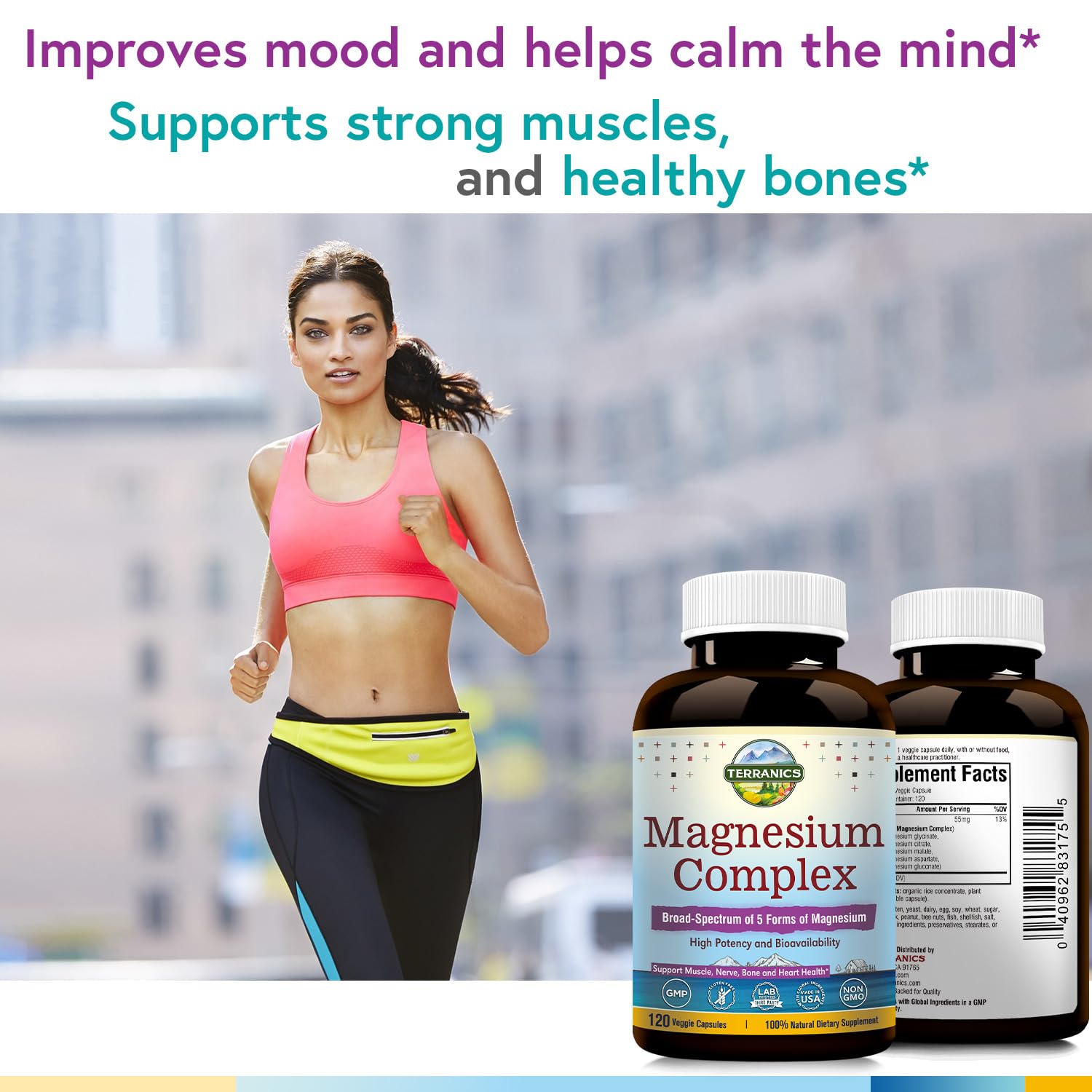 Terranics Magnesium Complex, Total 240 Capsules, Max Absorption, Glycinate, Citrate Terranics uk supplements