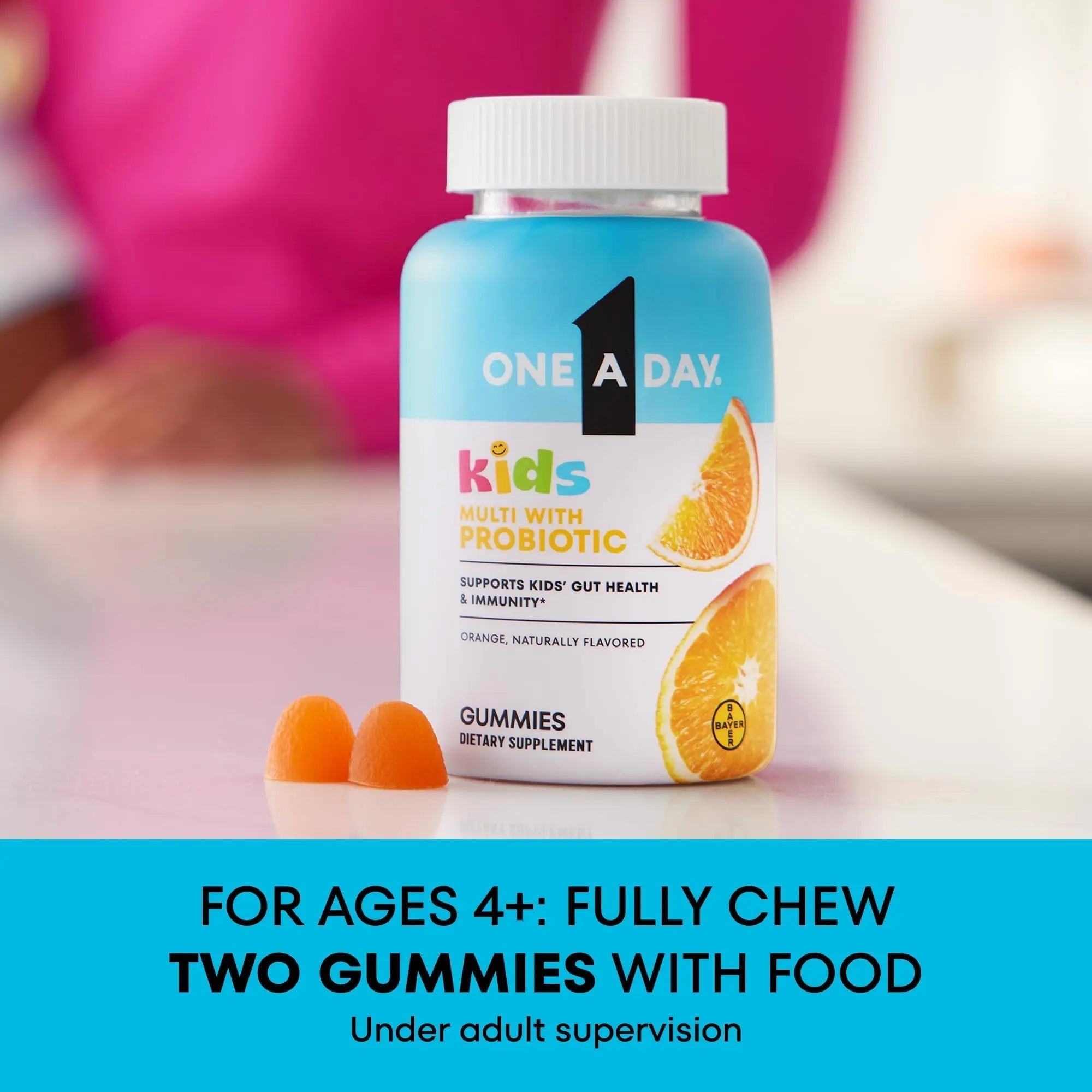 One A Day Kids Multivitamin with Probiotic, Multivitamin Gummies, Kids Probiotic for Digestive Health, Gummy Vitamins ONE A DAY uk supplements