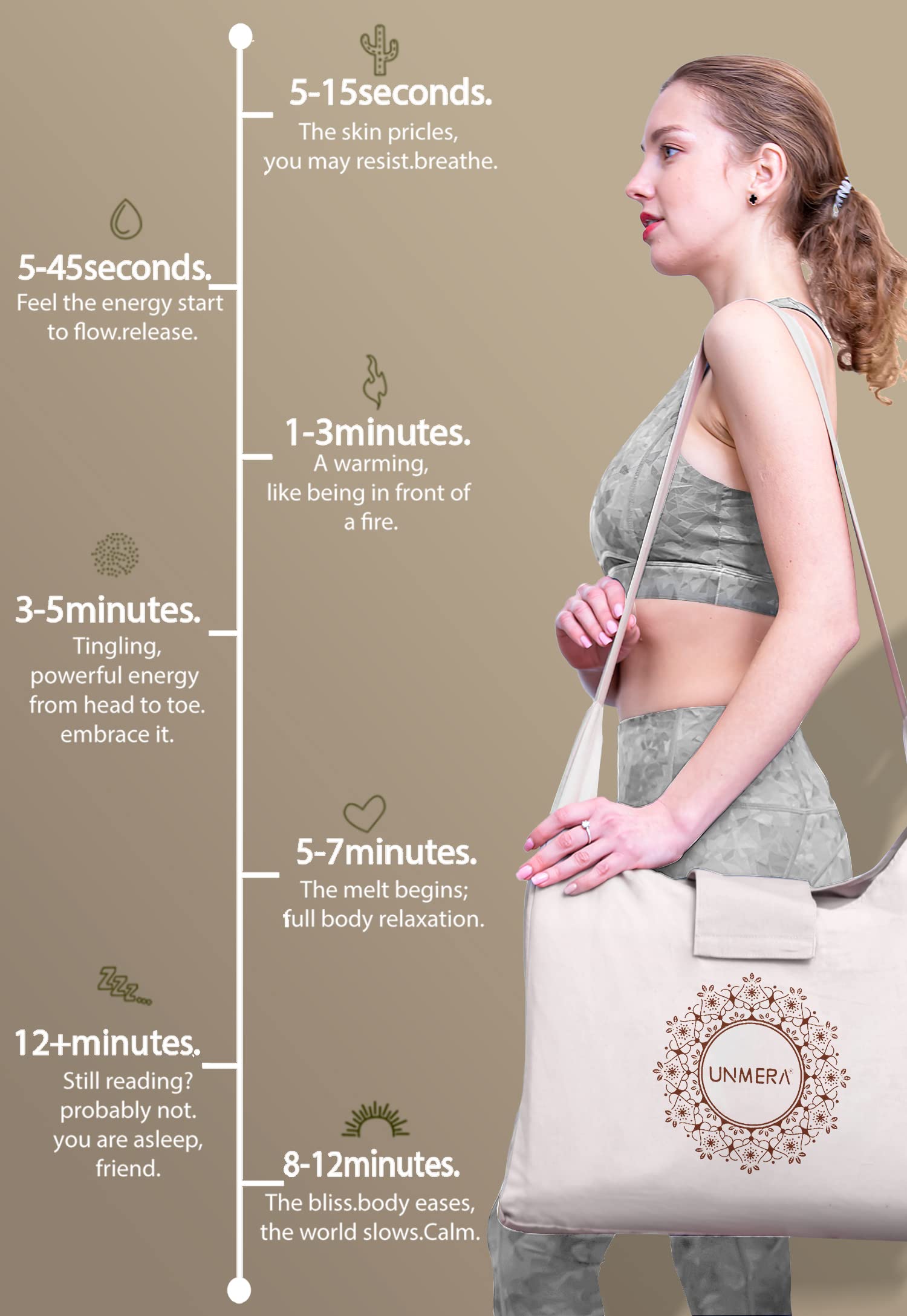 UNMERA Acupressure Mat and Pillow Set,Natural Premium Linen & Coconut Fiber Filling UNMERA uk supplements