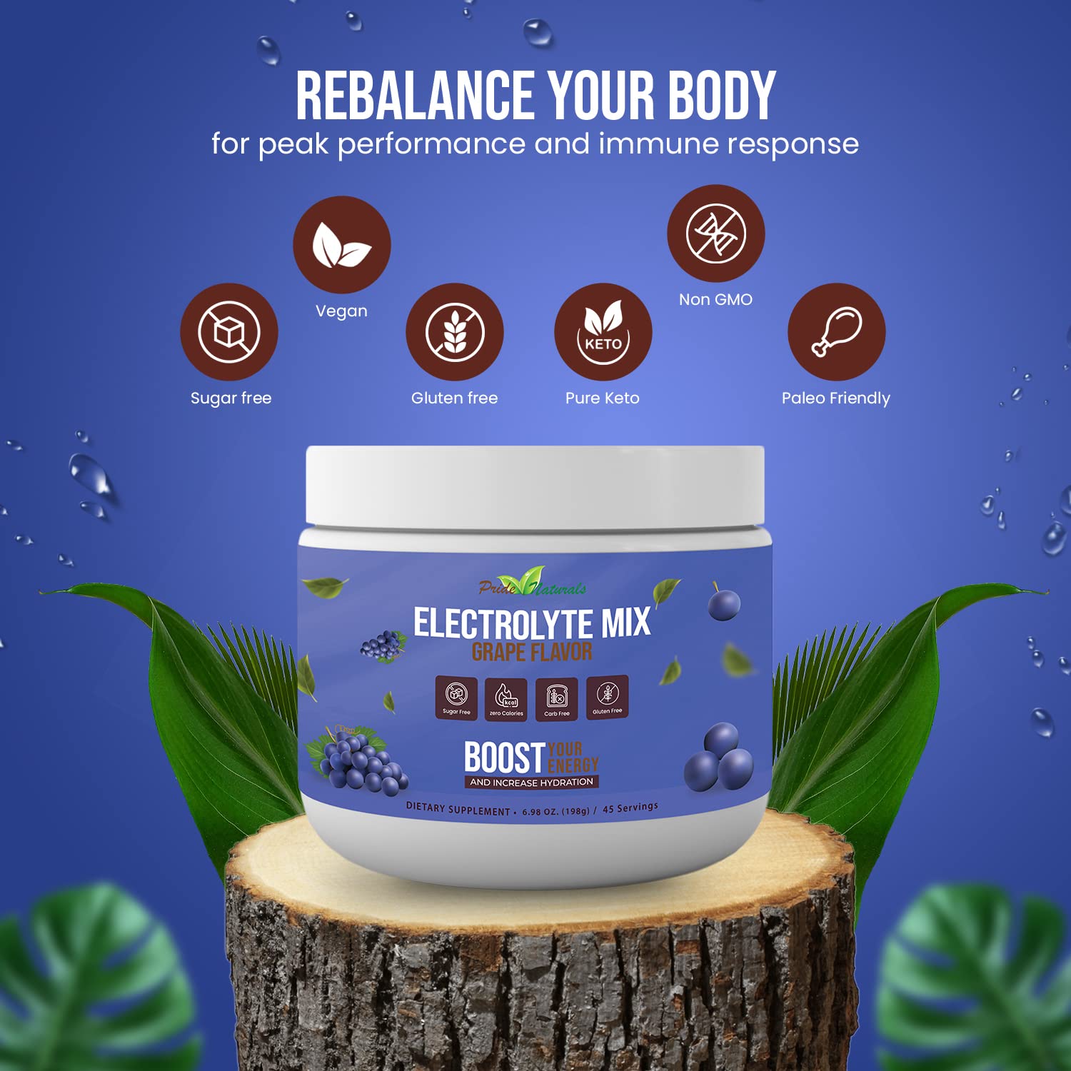 Electrolyte Powder - Refreshing Workout Recovery Electrolytes, Sugar Free, Gluten Free Pride Naturals, Inc uk supplements
