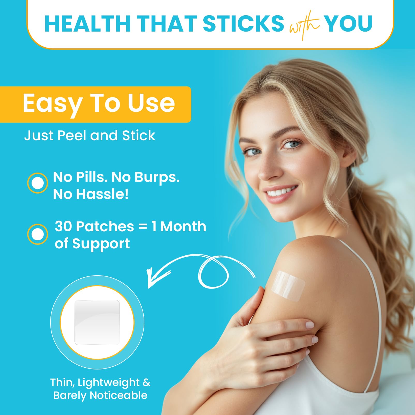 Patchvana Omega 3 Patch for Women & Men, 1 Month Supply, 30 Patches Patchvana uk supplements
