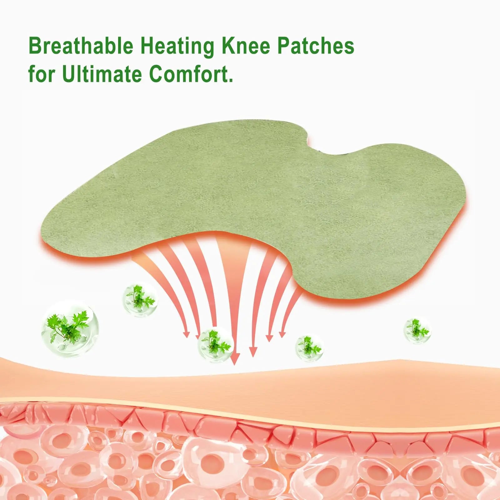 Leytearoo Knee Paches, 48PCS Herbal Knee Patch,Pain Relief Patches,One Pair Knee Sleeves,Long Lasting Relief of Joint Leytearoo uk supplements
