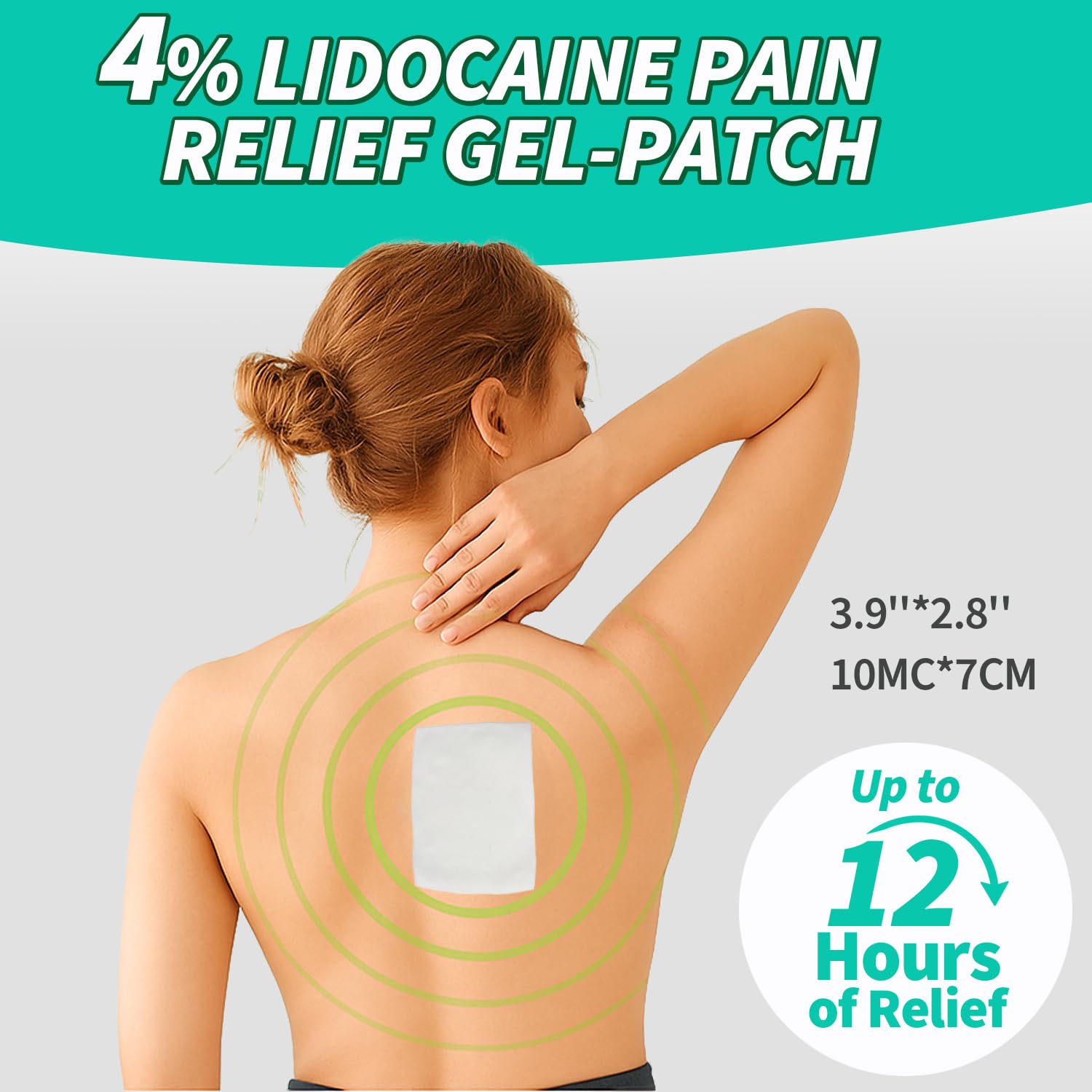 JIATUHAN 4% Lidocaine Pain Relief Patches – Maximum Strength for Back, Neck, Joint & Muscle Pain – Long-Lasting & Flexible – 15 Patches JIATUHAN uk supplements