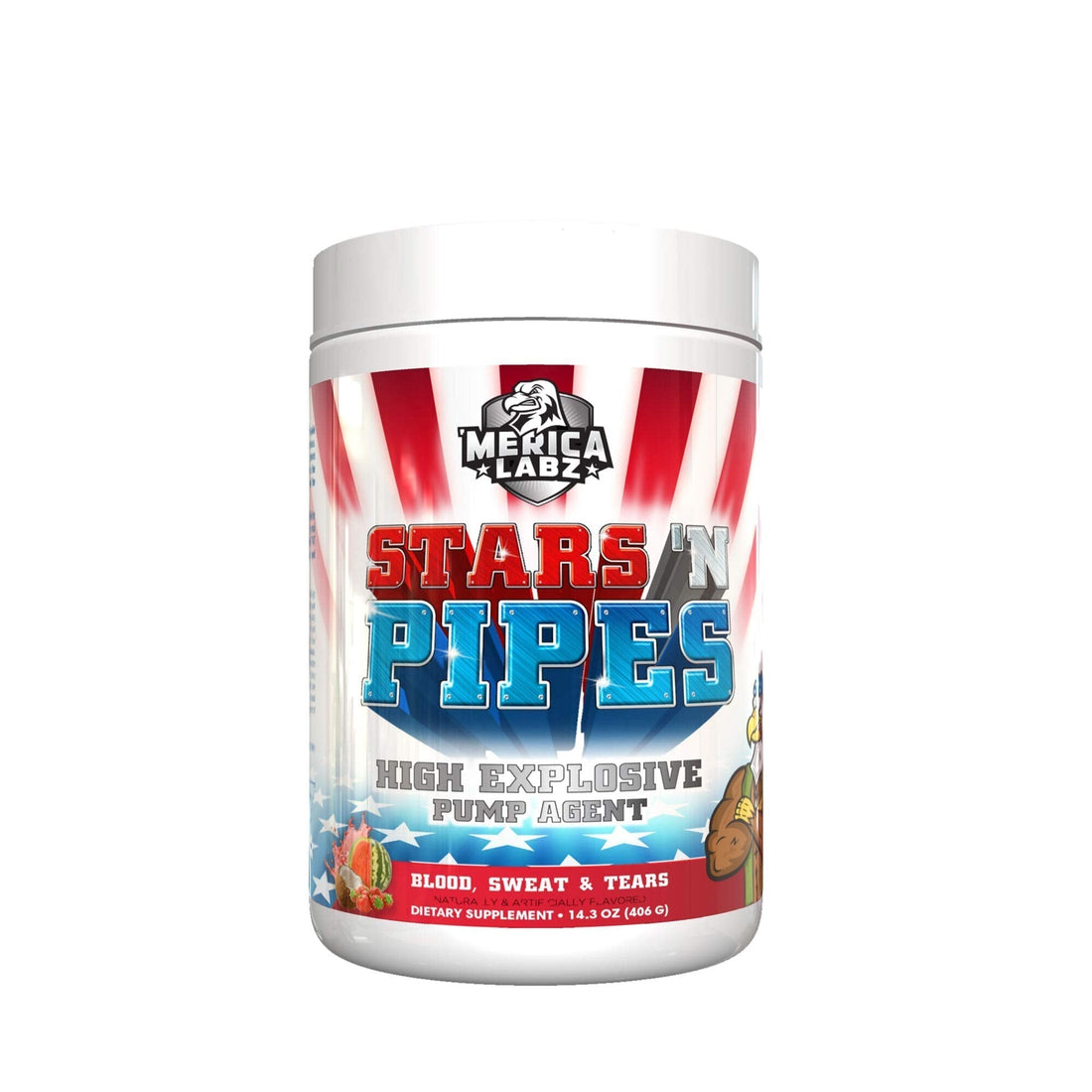 'Merica Labz Stars 'N Pipes - Blood Sweat and Tears Merica Labz uk supplements
