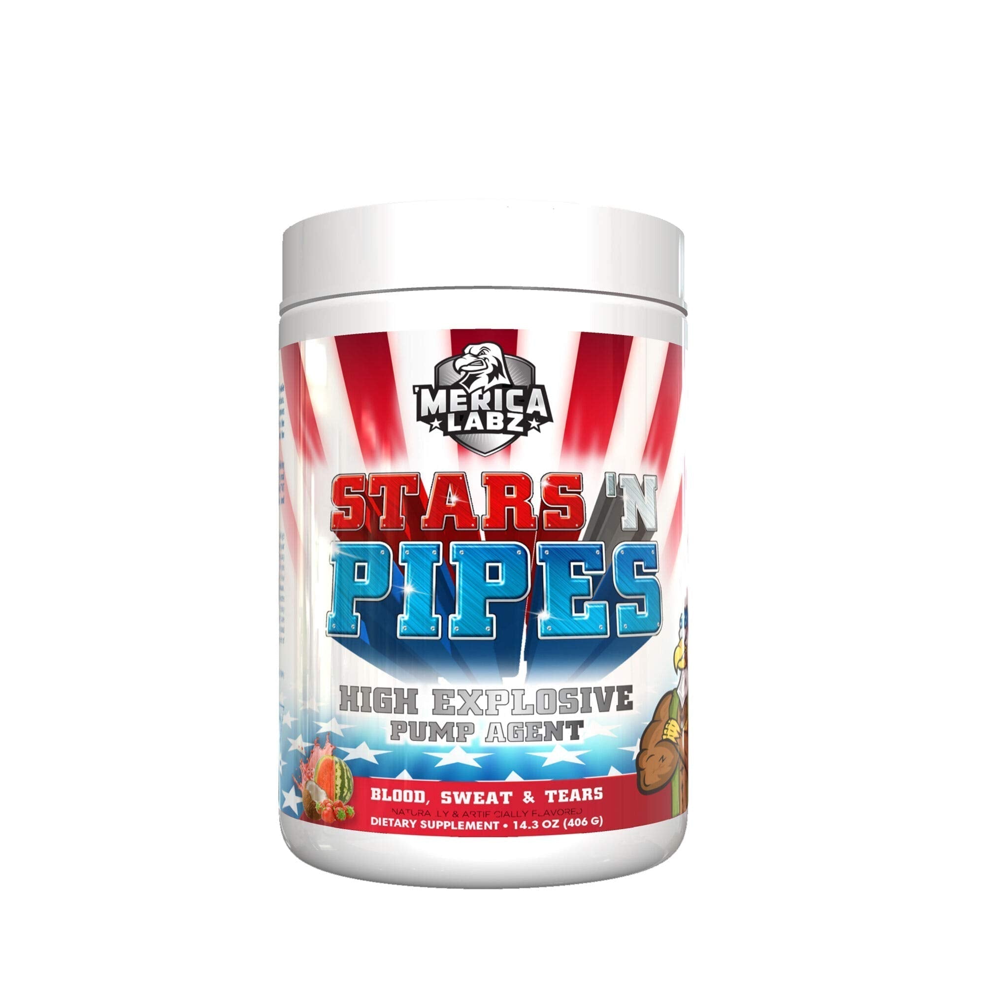 'Merica Labz Stars 'N Pipes - Blood Sweat and Tears Merica Labz uk supplements