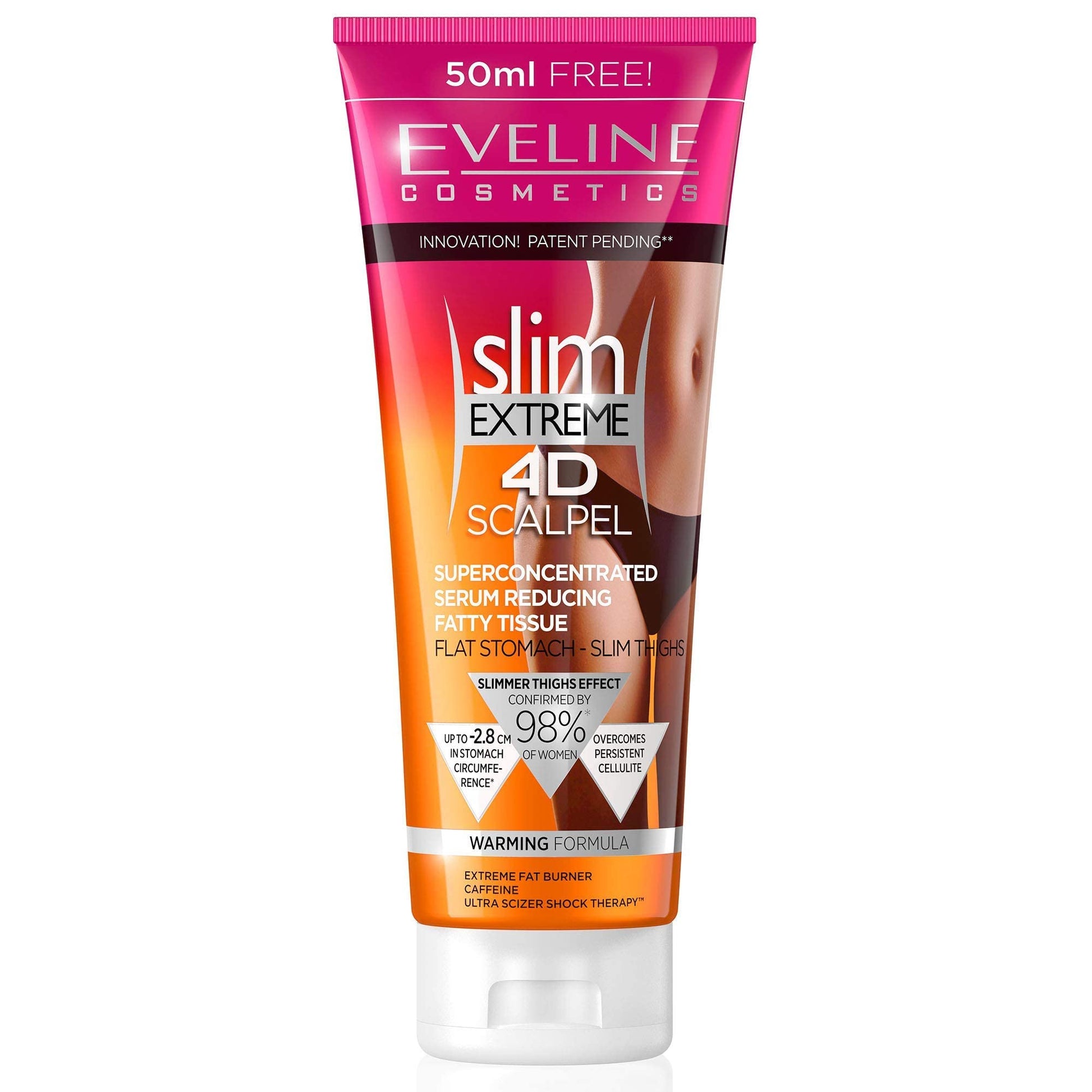 Slim Extreme 4D Scalpel Super Concentrated Serum Reducing Fatty Tissue Eveline Cosmetics uk supplements