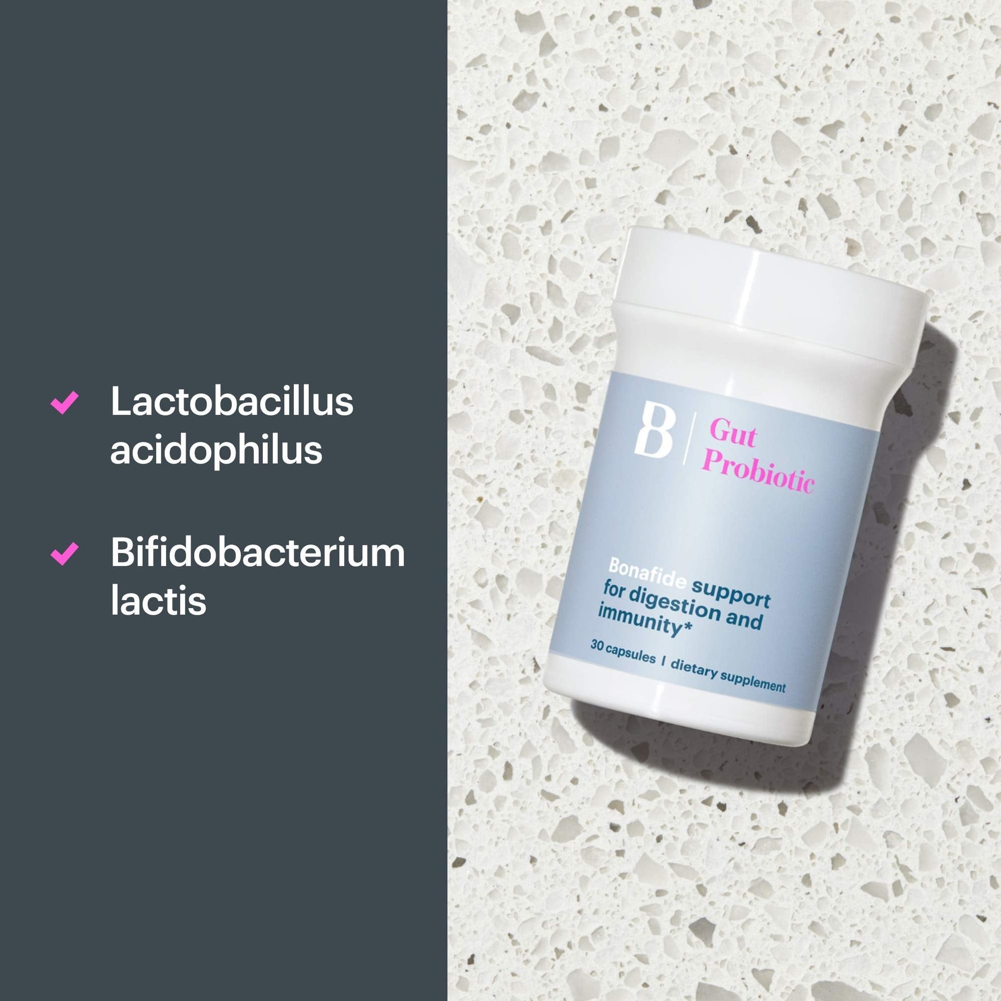 Bonafide Essentials Gut Probiotic for Digestive Health and Immunity – Women’s Daily Supplement – 30 Capsules (1-Month Supply) Bonafide uk supplements