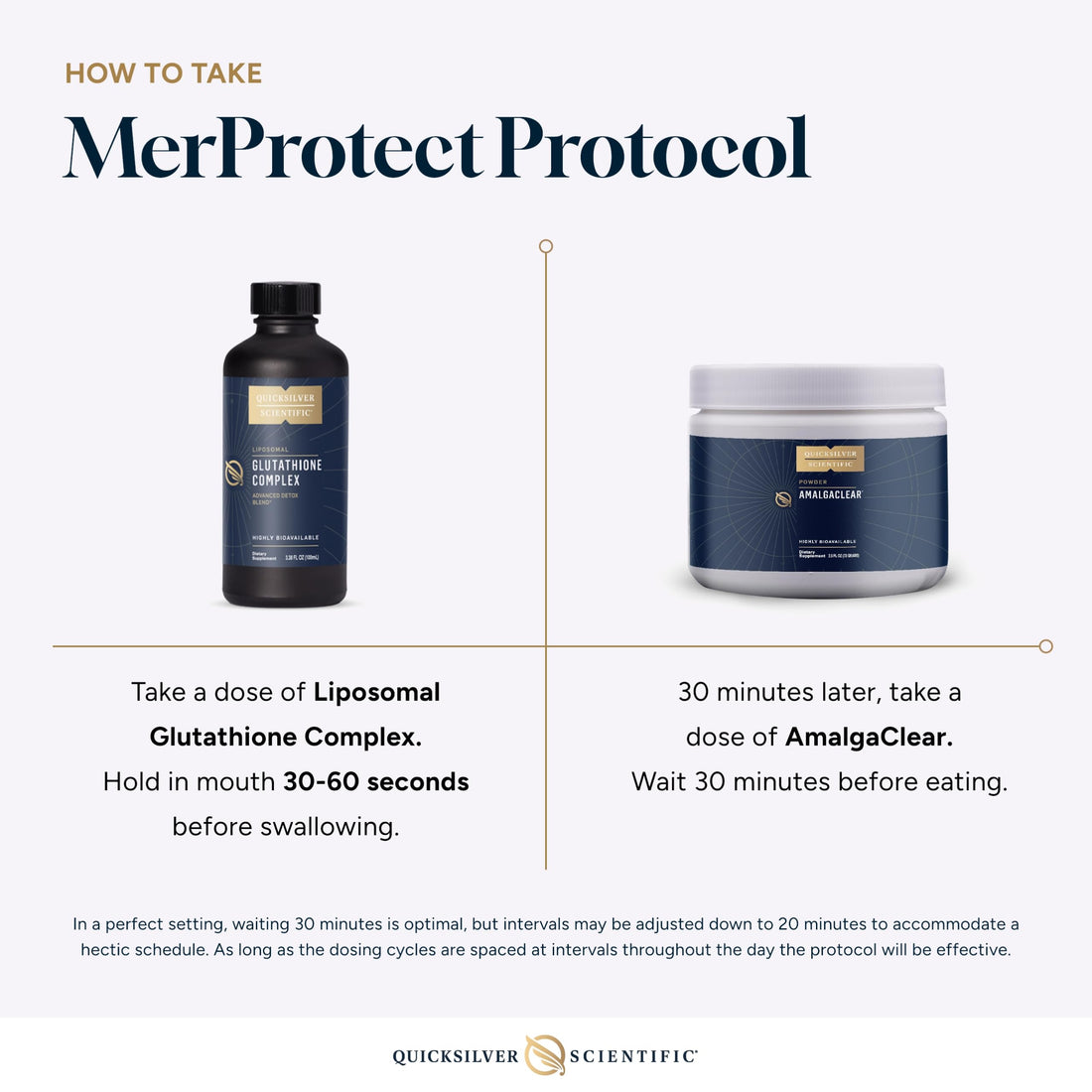 Quicksilver Scientific MerProtect Protocol - 2-Product Liver + GI Cleanse, Liposomal Glutathione Complex Supplement, Cleansing Support with Milk Thistle (2 Piece Kit with Program) Quicksilver Scientific uk supplements