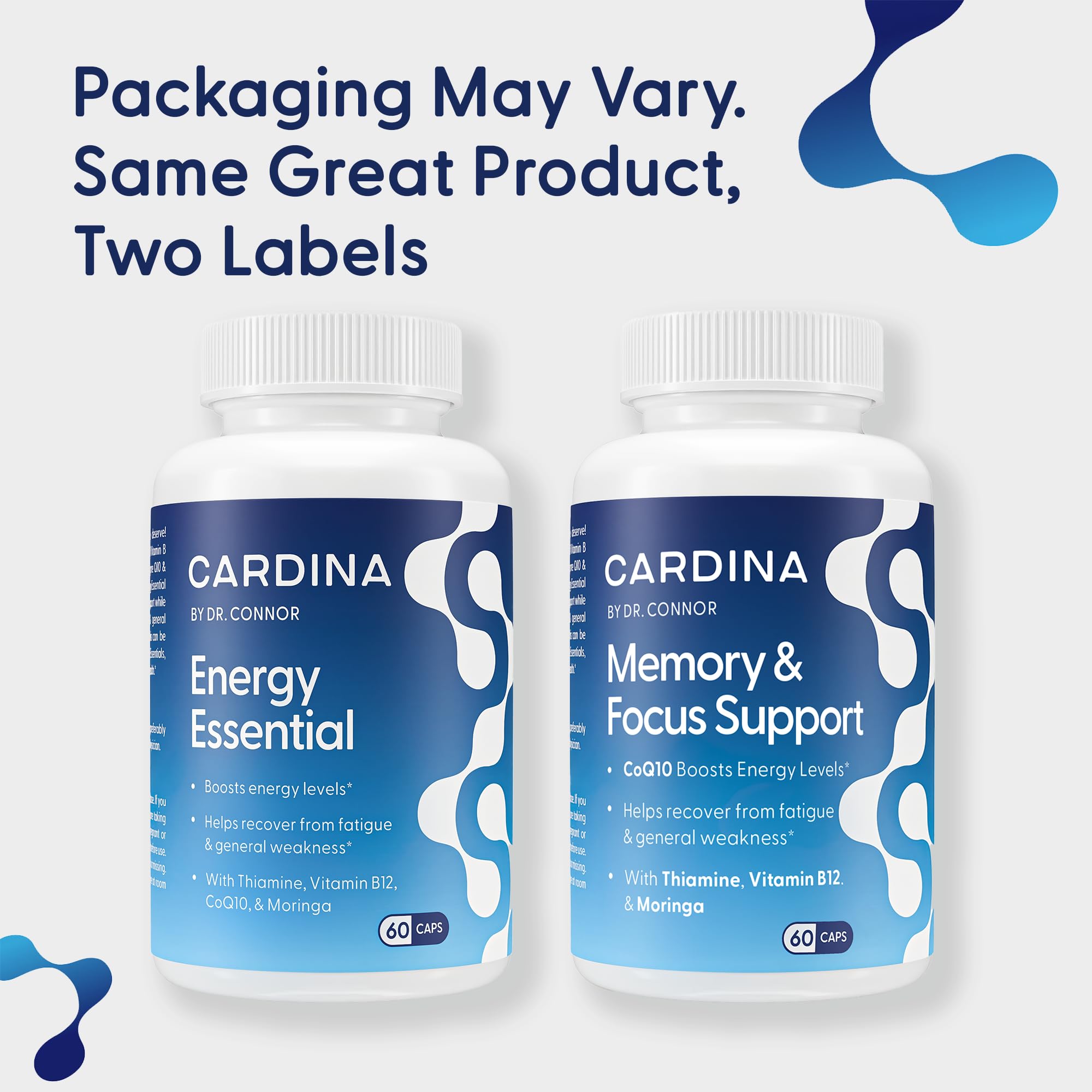 CARDINA B12 Vitamins for Women and Men - Brain Supplements for Memory and Focus with Thiamine B1 Supplement and COQ10 - Brain Memory Support - Non-GMO and Vegan B12 Supplement, 60 Ct CARDINA uk supplements