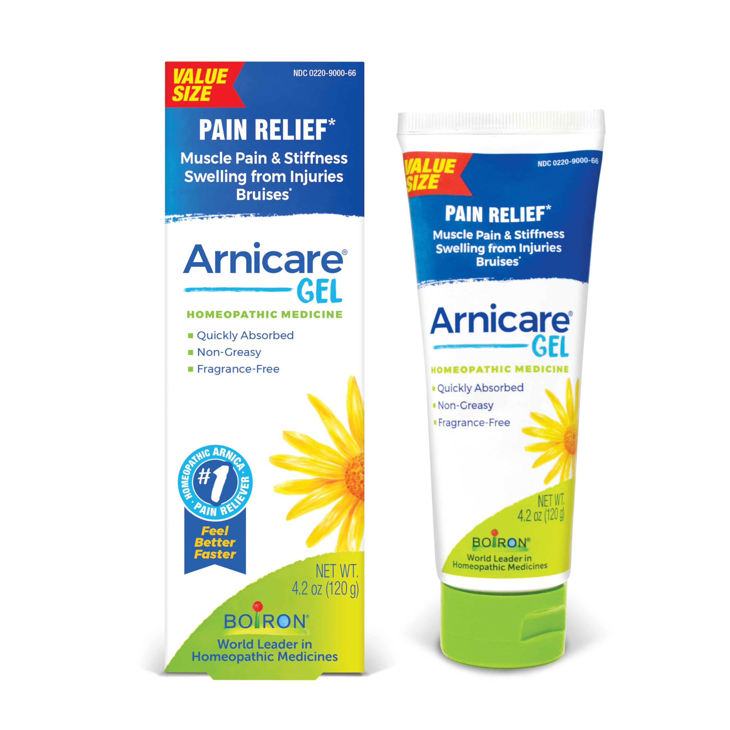 Boiron Arnicare Gel for Relief of Joint Pain, Muscle Pain, Muscle Soreness, and Swelling from Bruises or Injury - Non-greasy and Fragrance-Free - 4.2 oz Boiron uk supplements