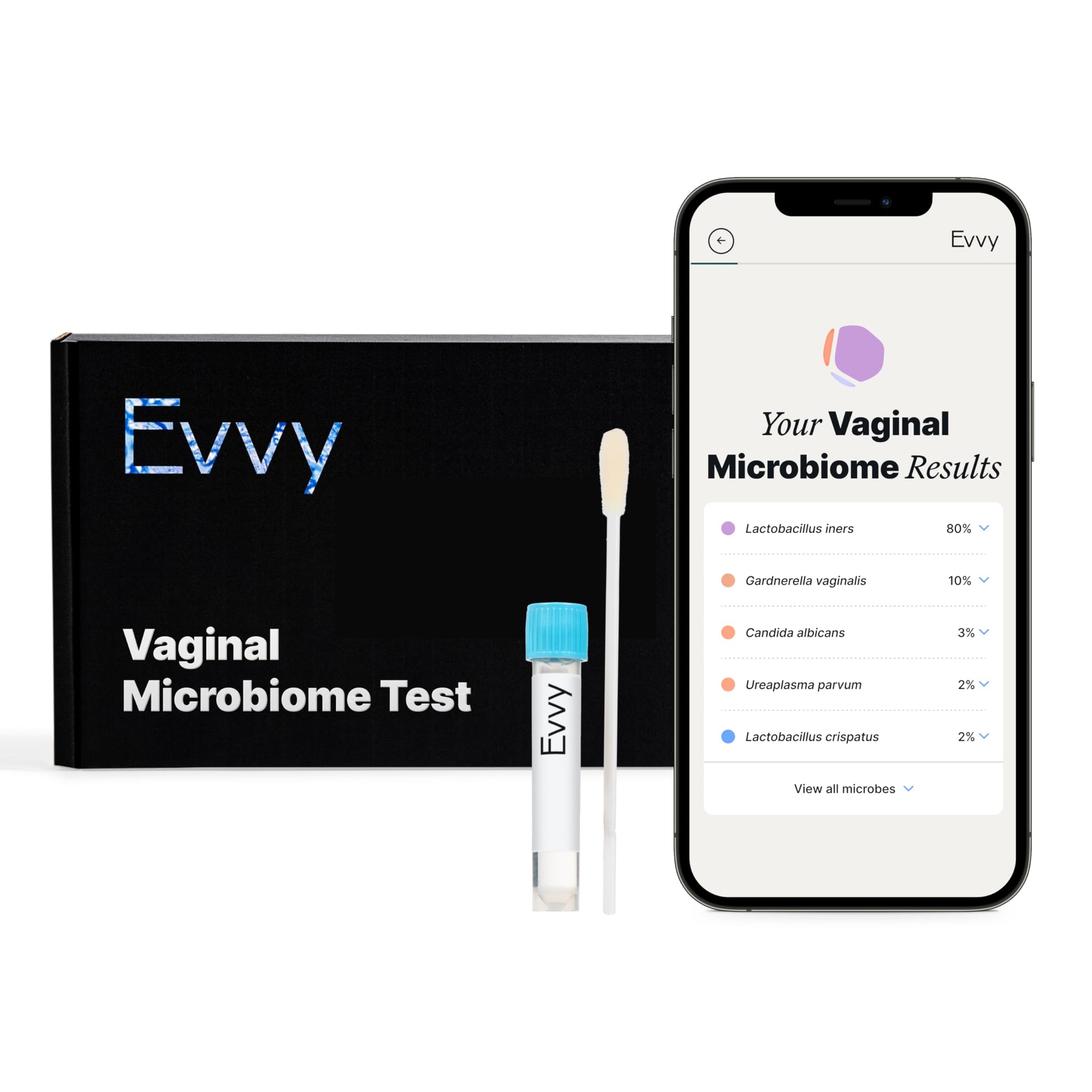 Evvy Vaginal Health Test | at-Home Microbiome Test for BV, Yeast Infection, Ureaplasma & More | Discreet Results in 7–10 Days | Clinician-Reviewed Report & Rx Options Evvy uk supplements