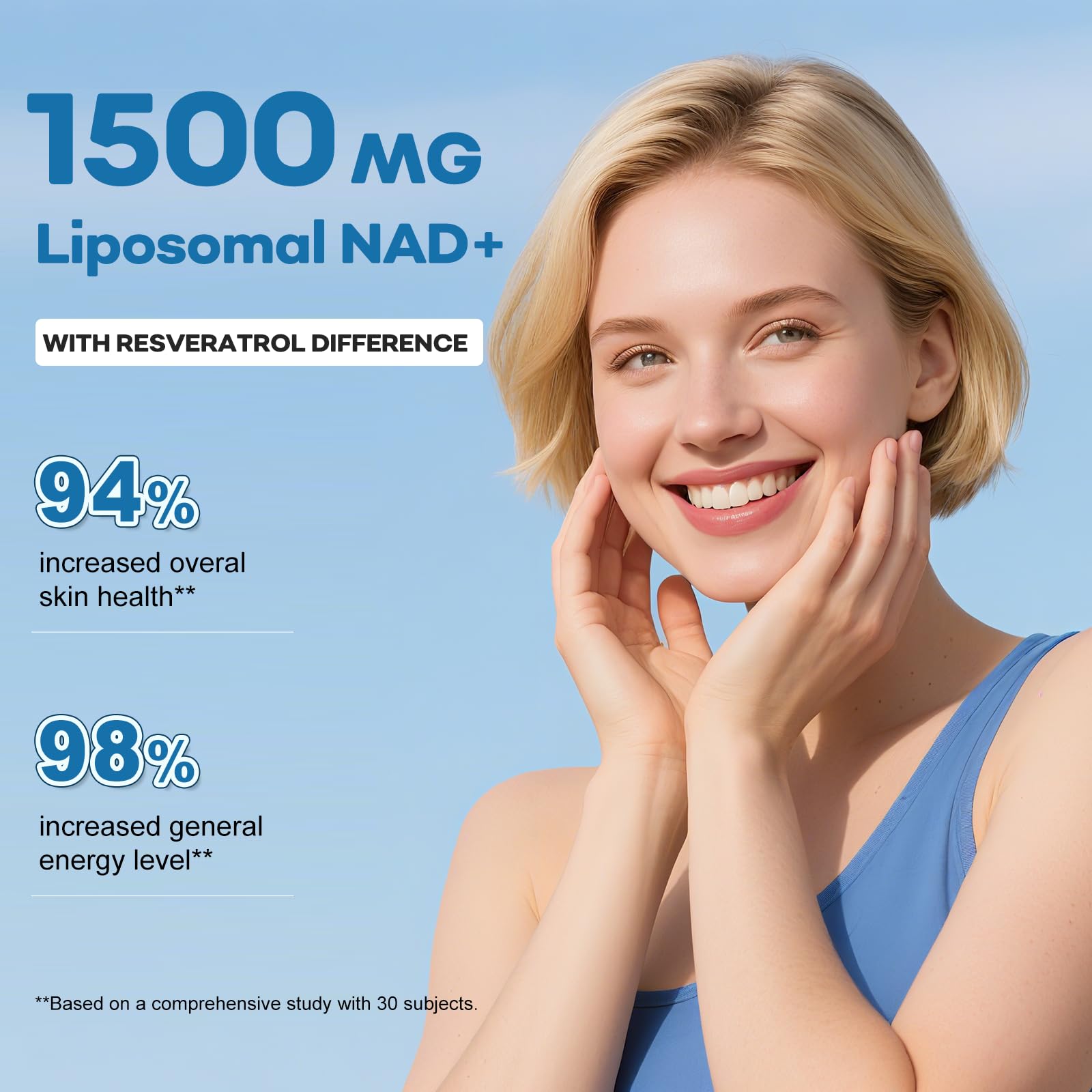 BEWORD Liposomal NAD 2000 Mg, 180 Capsules, 4-in-1 Formula with Liposomal NAD, Trans-Resveratrol, Non-GMO | Energy Support BEWORD uk supplements