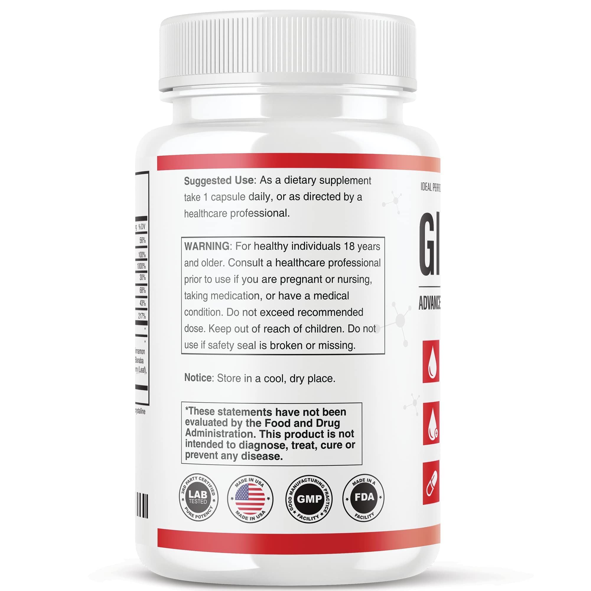 IDEAL PERFORMANCE (Official) Glucofort Formula Supplement (5 Pack) IDEAL PERFORMANCE uk supplements