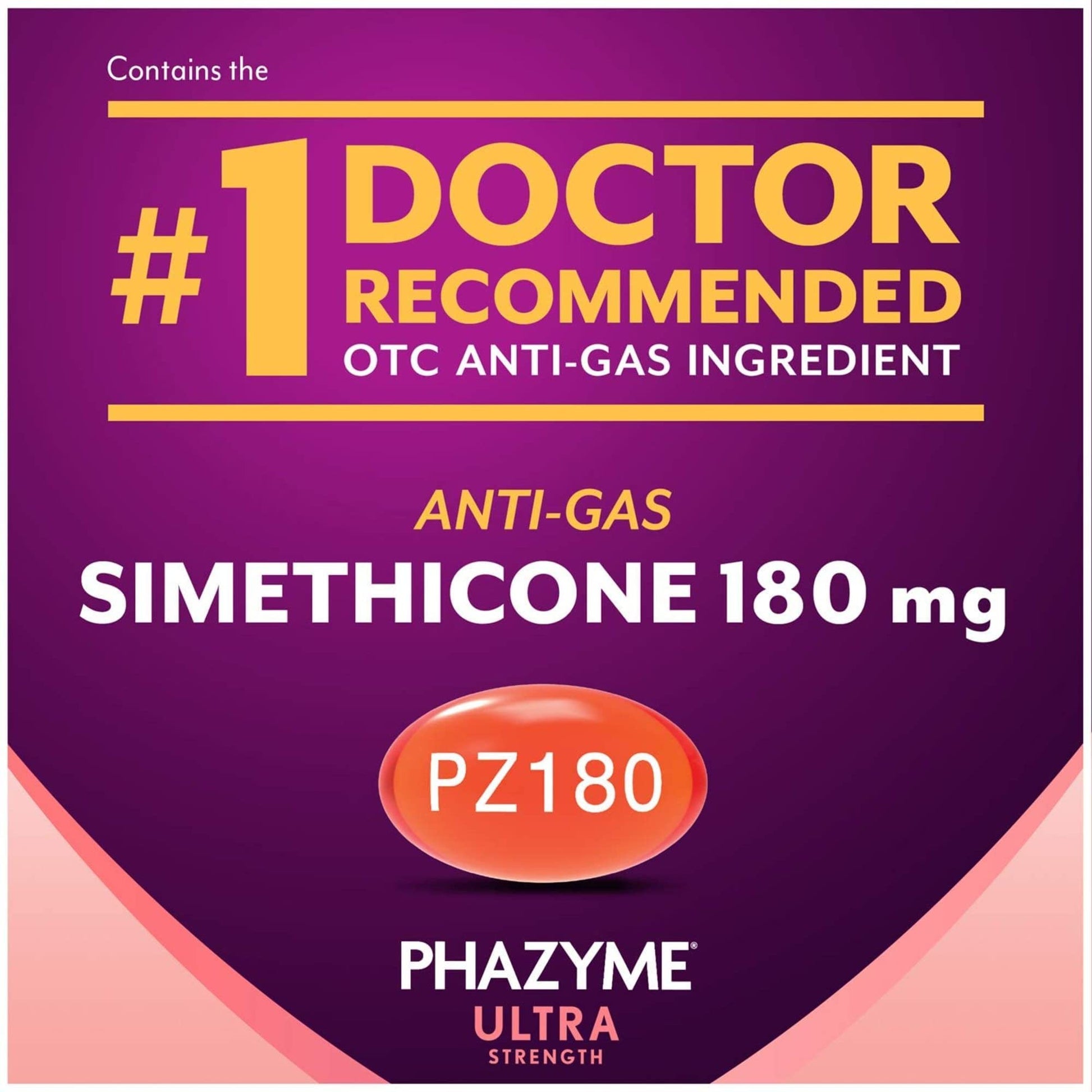 Phazyme Ultra Strength Gas & Bloating Relief, Works in Minutes, 12 Fast Gels, 3 Pack Phazyme uk supplements