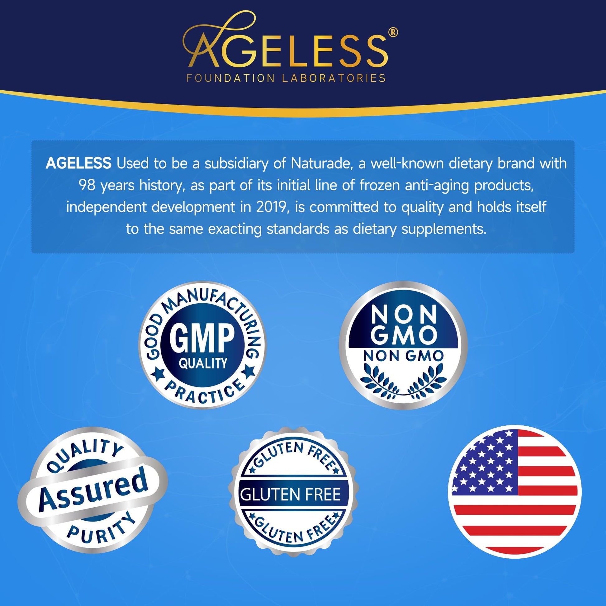 Ageless Brain Supplements for Memory and Focus 1000 MG | Cognitive Improvement | Formulated with Clinically Studied Ingredients | Support Mental Clarity & Neuro Health | Vitamin B6, B12, 60 Capsules Ageless Foundation Laboratories uk supplements
