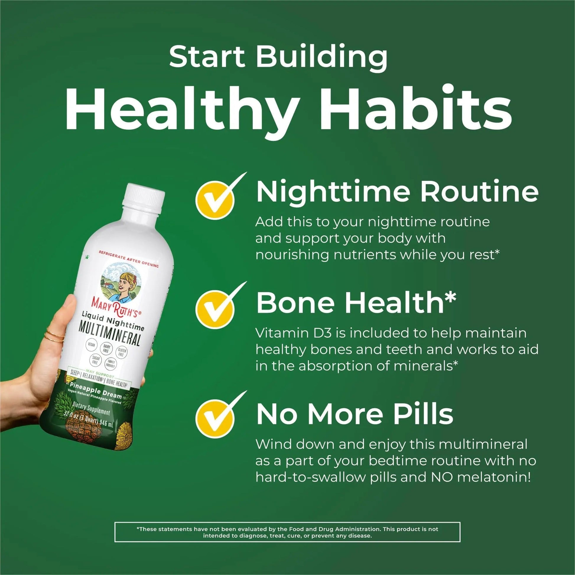 MaryRuth's Multivitamin Gummies for Women (Cherry & Raspberry) & Liquid Nighttime Multimineral (Pineapple) | Clean Label Project Verified MARYRUTH'S uk supplements
