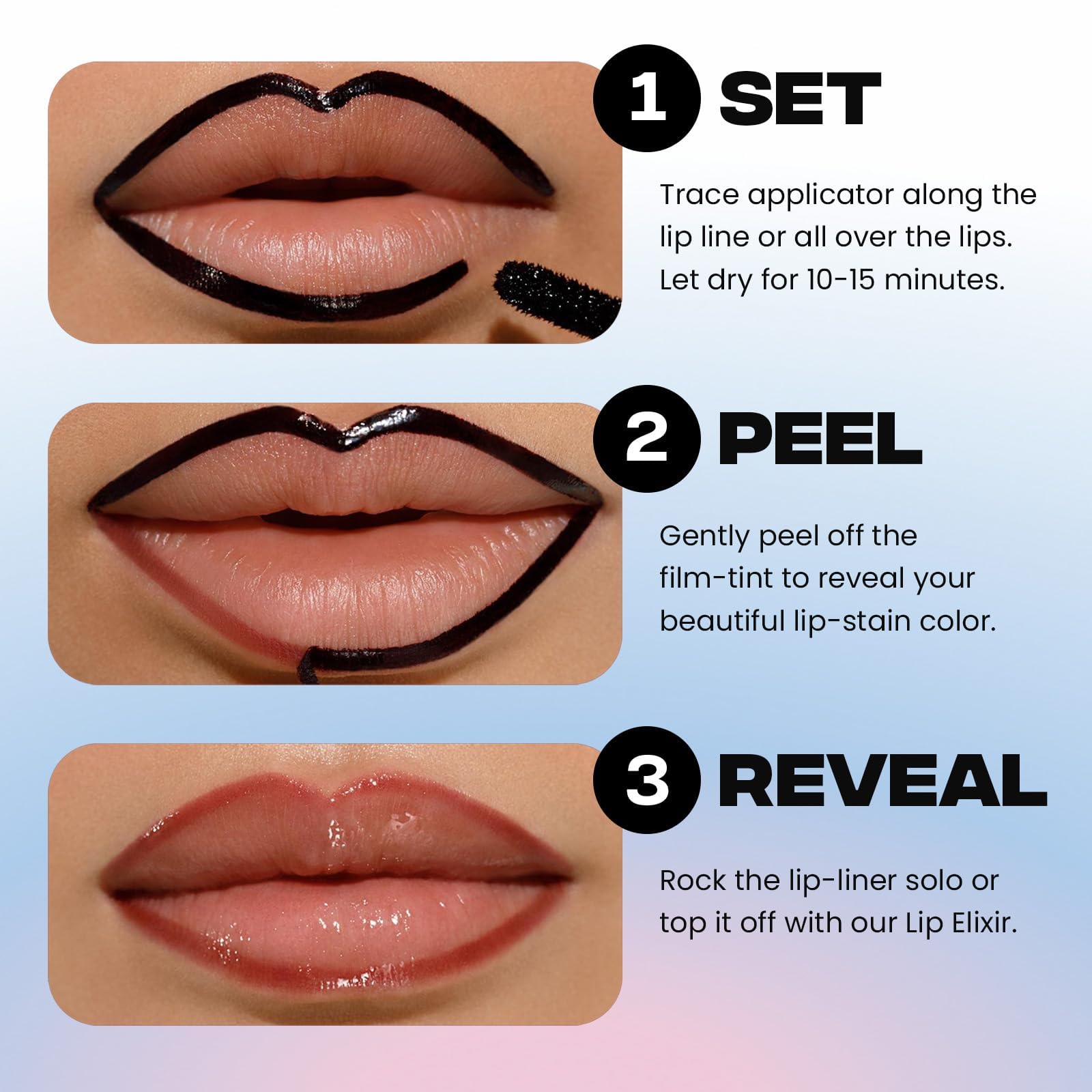 Sacheu Lip Liner STAY-N Peel Off Lip Stain — Long Lasting Waterproof Lip Tint with Hyaluronic Acid & Vitamin E — Transfer Proof Matte Finish, Vegan & Cruelty-Free (p-INKED) Sacheu uk supplements