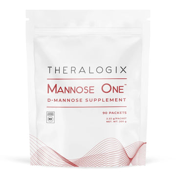Theralogix Mannose One D-Mannose Powder - 90-Day Supply - Supports Urinary Tract Health with 2,000 mg D-Mannose* - NSF Certified - 90 Packets Theralogix uk supplements