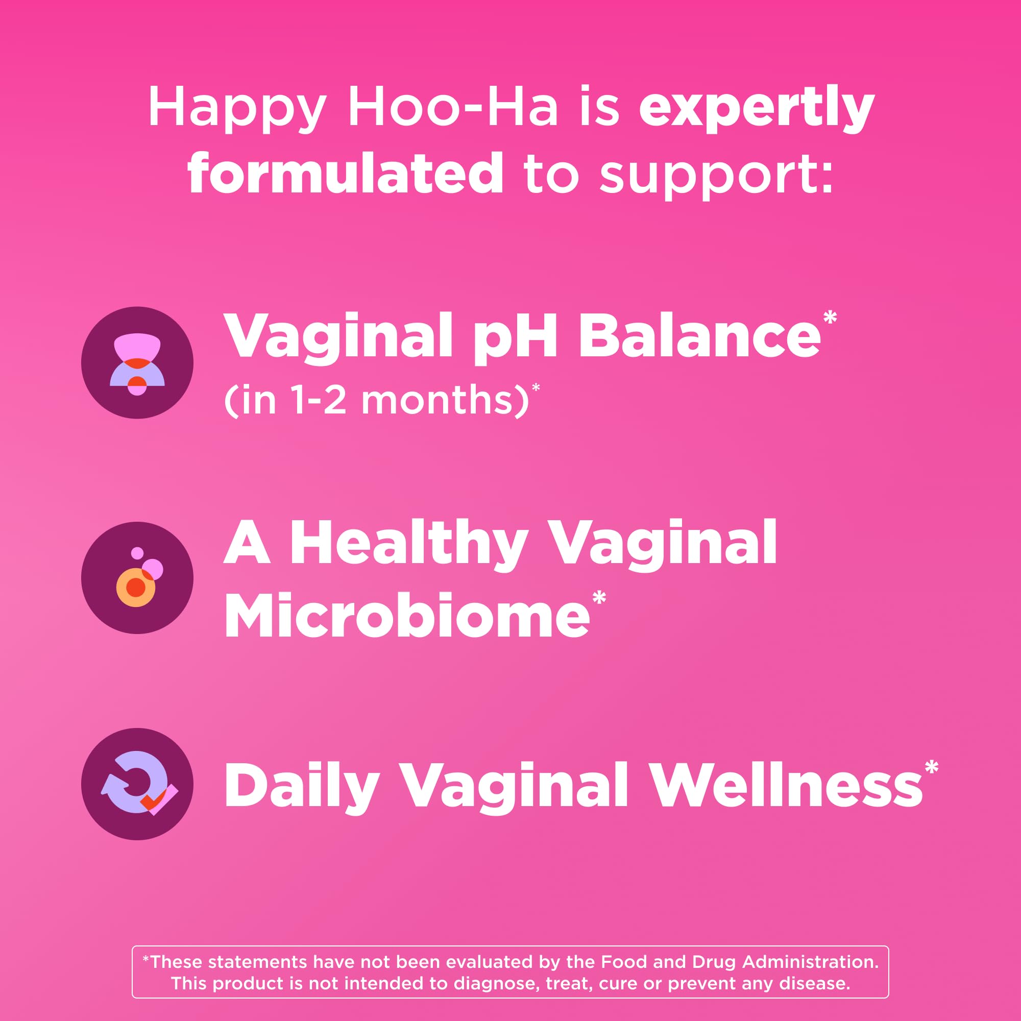 OLLY Happy Hoo-Ha Capsules, Probiotic for Women, Vaginal Health and pH Balance, 10 Billion CFU, Gluten Free - 25 Count OLLY uk supplements