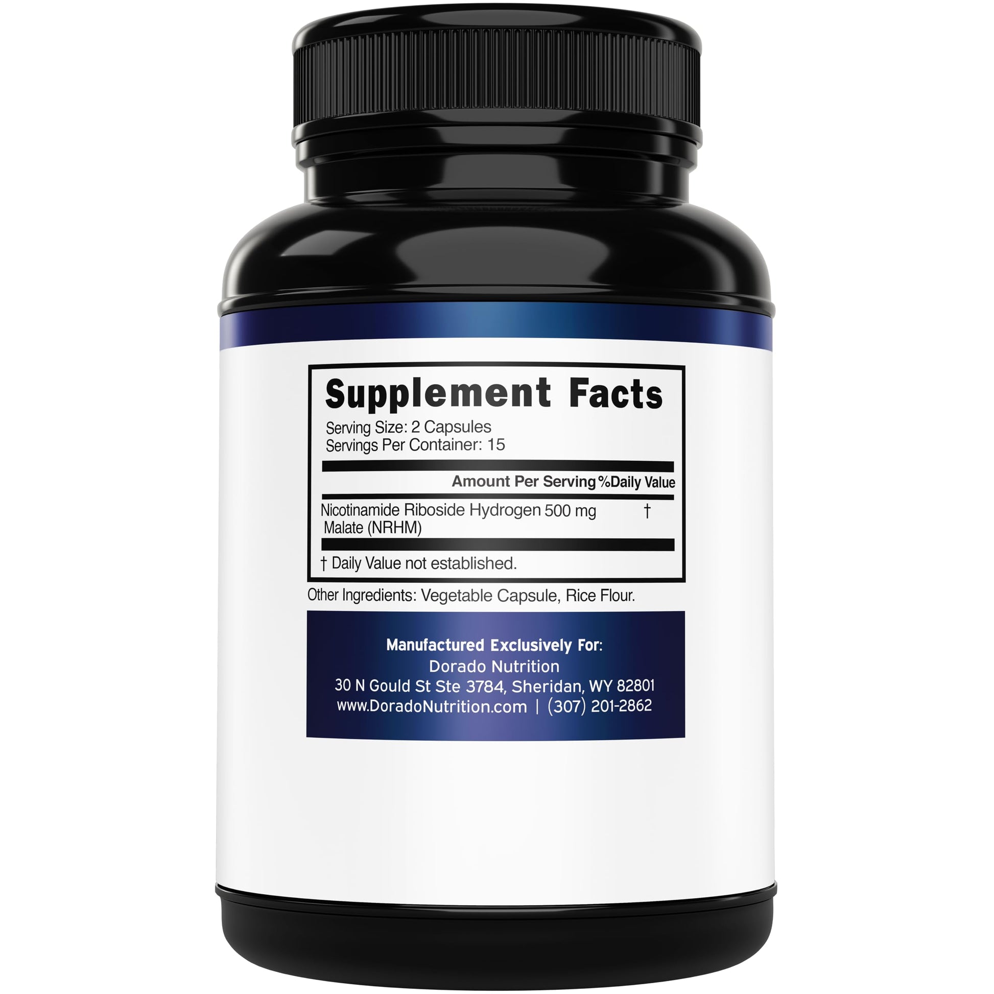 Nicotinamide Riboside 500mg (30 Count) NAD Supplement - NR Supplement For Women & Men to Support NAD+ Levels - NAD Booster - Third Party Tested - Vegan Safe, Non GMO & USA Made (30 Capsules) DORADO NUTRITION uk supplements