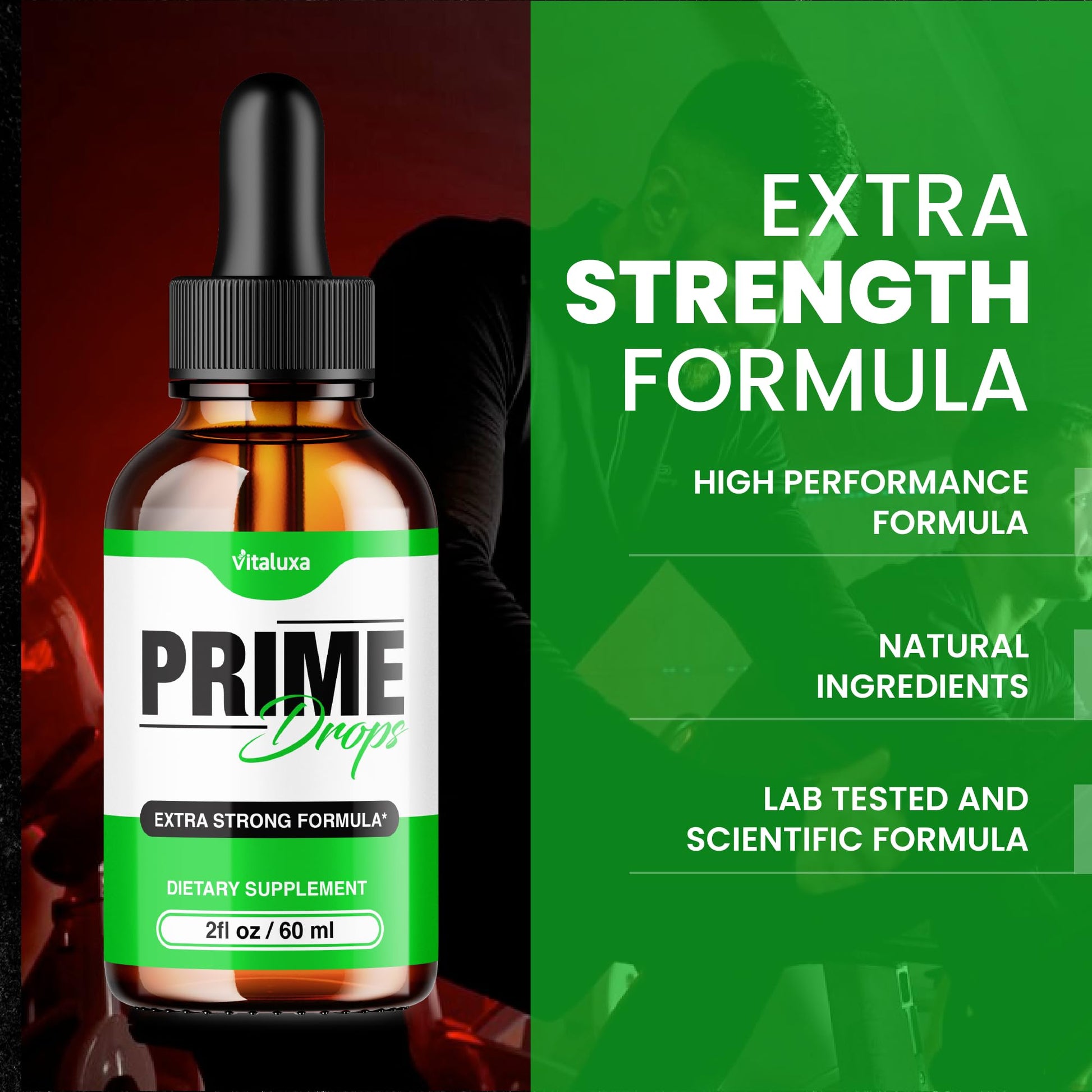 (2 Pack) Prime Drops for Men, Extra Strength Prime Drops Liquid Supplement Performance Blend All Natural Support, PrimeDrops Advanced Formula Vitamins for Health Wellness Reviews (4oz) Vitaluxa uk supplements
