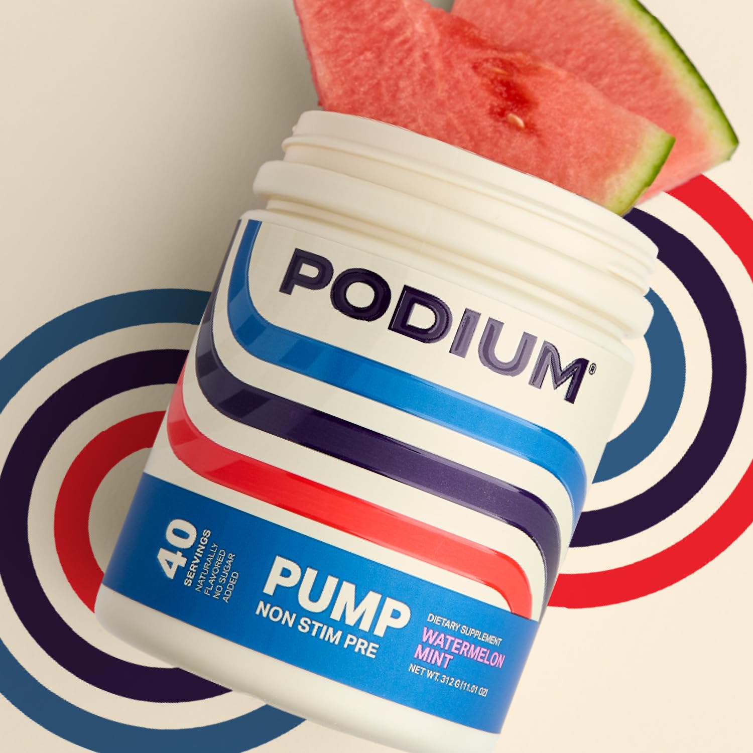 Podium Nutriton, Pump, Stimulant Free Pre-Workout, 40 Servings (Watermelon Mint) Podium Nutrition uk supplements