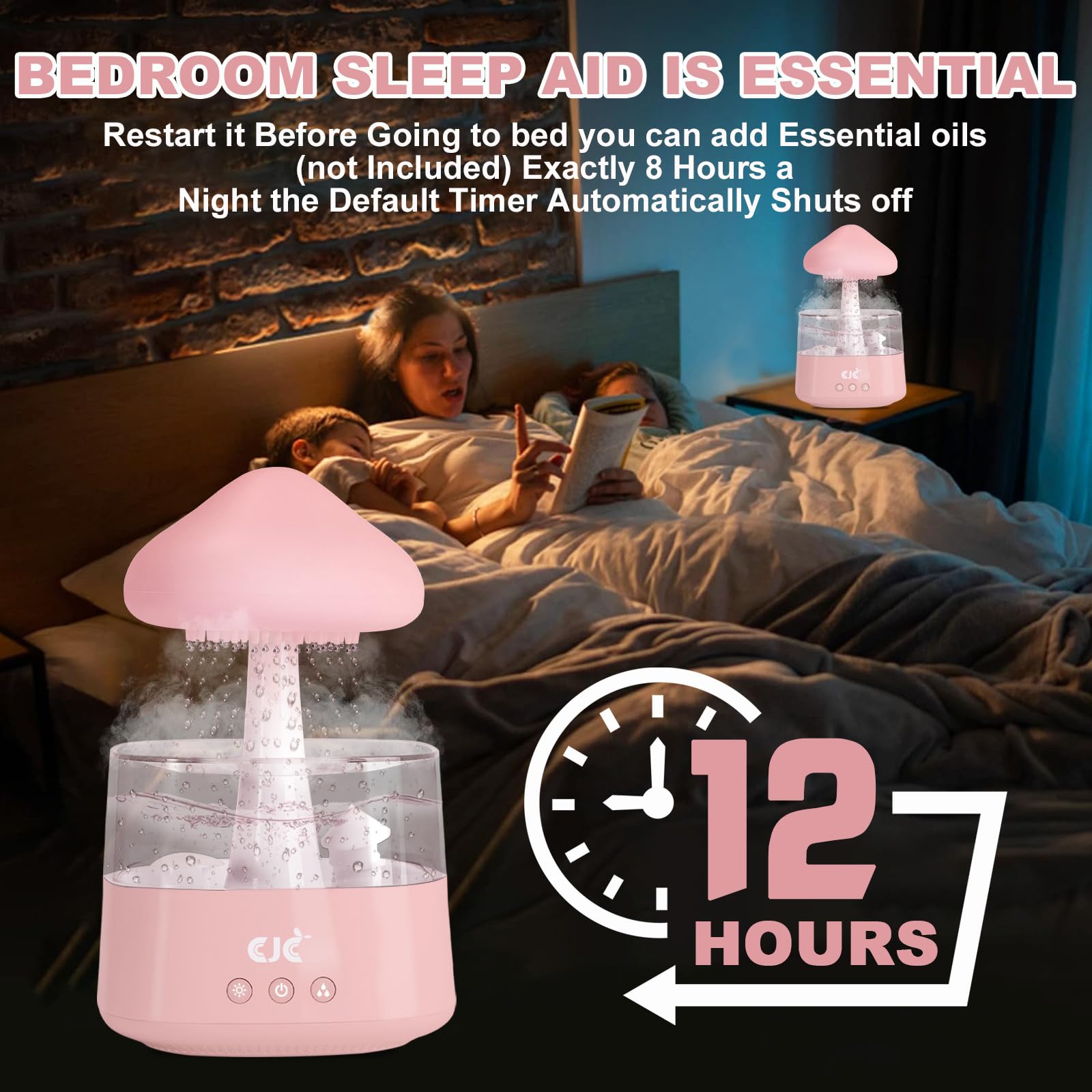 Humidifiers for Bedroom, 7 Color-Changing Led Night Lights, Aromatherapy Essential Oil cjc uk supplements