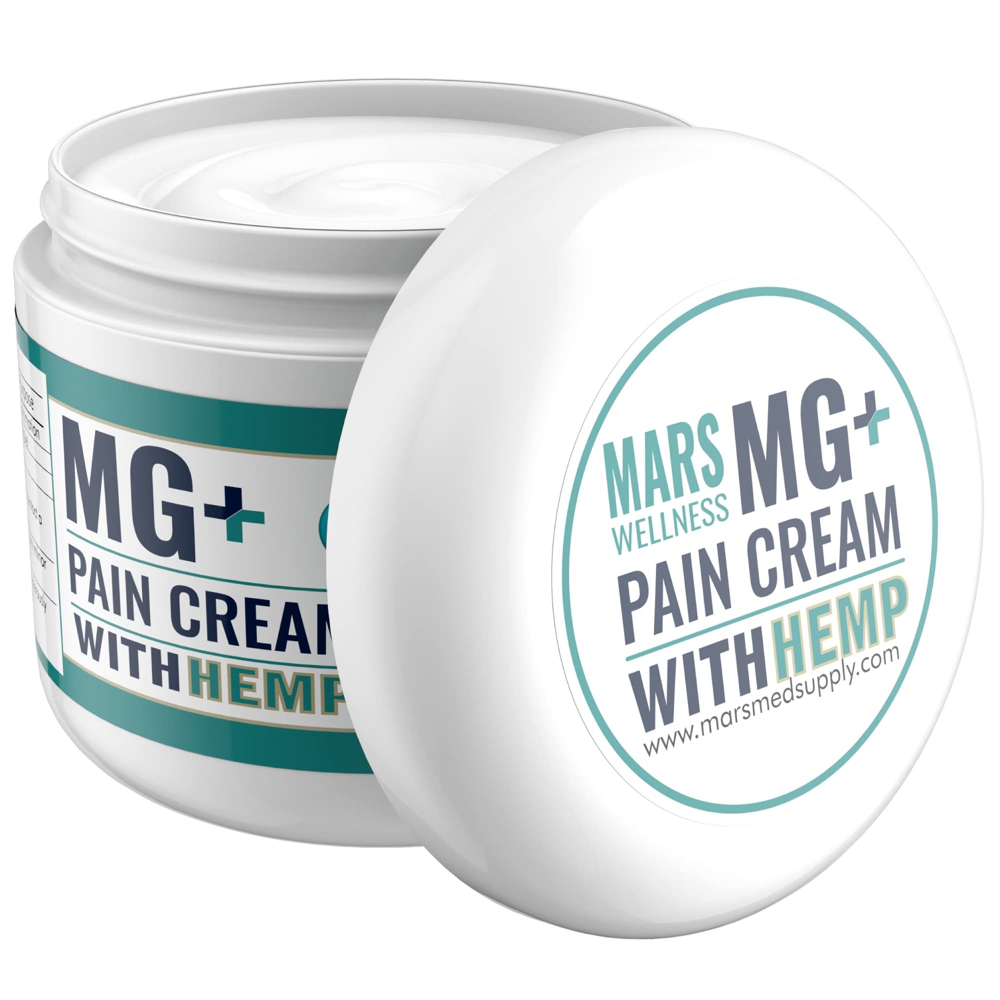 MARS WELLNESS MG+ Hemp Pain Cream (4 oz) - Maximum Strength Arnica & Magnesium Cream for Sore Legs, Joints & Muscle Cramps - Unisex Adults MARS WELLNESS uk supplements