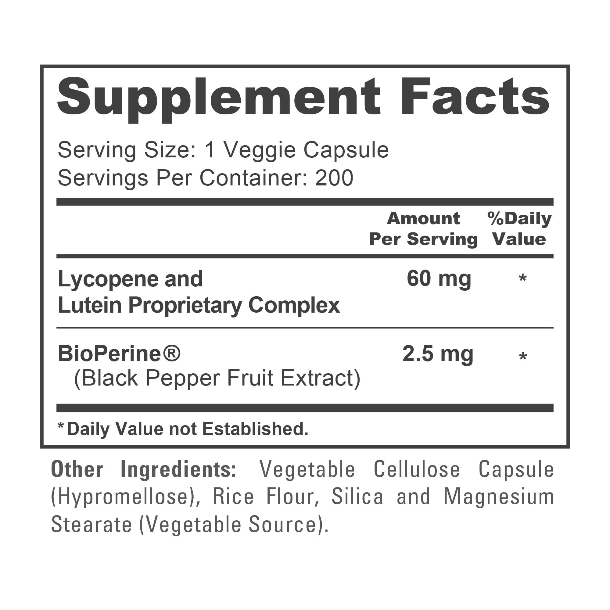 NusaPure Lycopene & Lutein Complex 60mg per Caps, 200 Veggie Capsules (Non-GMO, Vegan) NusaPure uk supplements