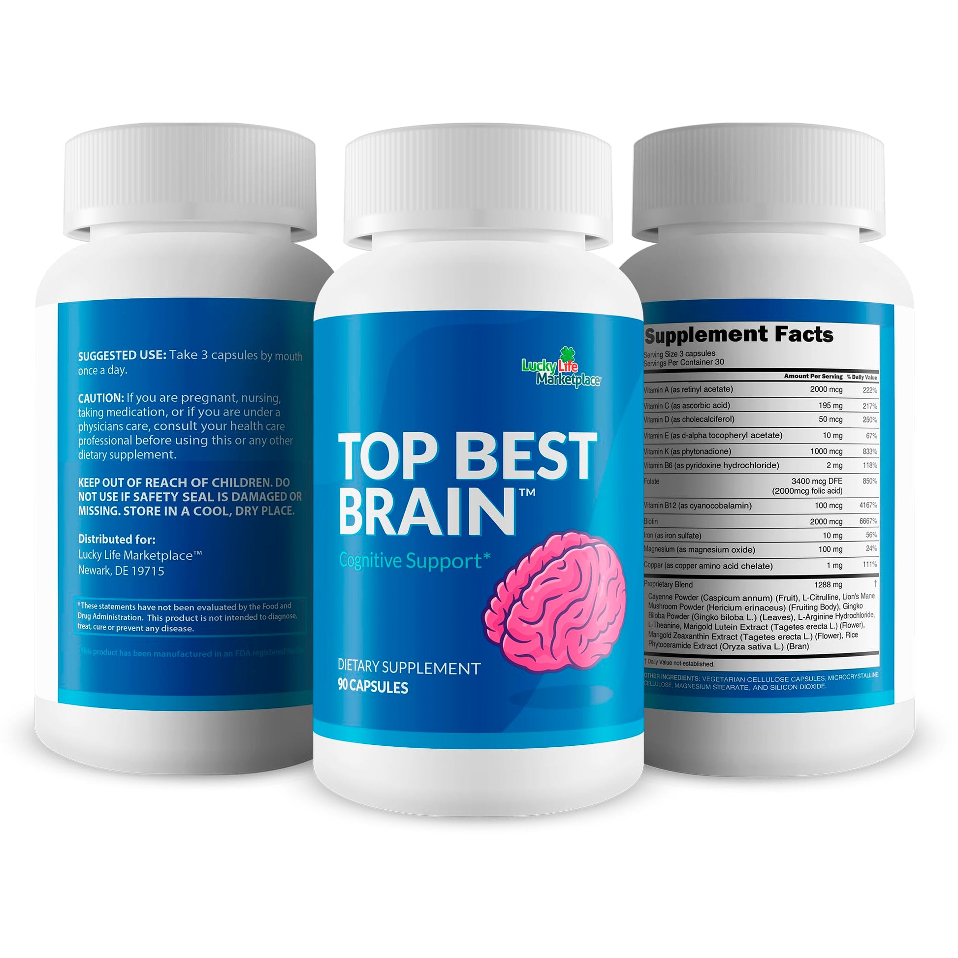 Top Best Brain - Cognitive Support Supplement for Memory, Focus, & Mental Clarity - Promote Improved Concentration, Cognition, & Motivation - Brain Pills for Cognitive Health - Nootropic Formula Generic uk supplements