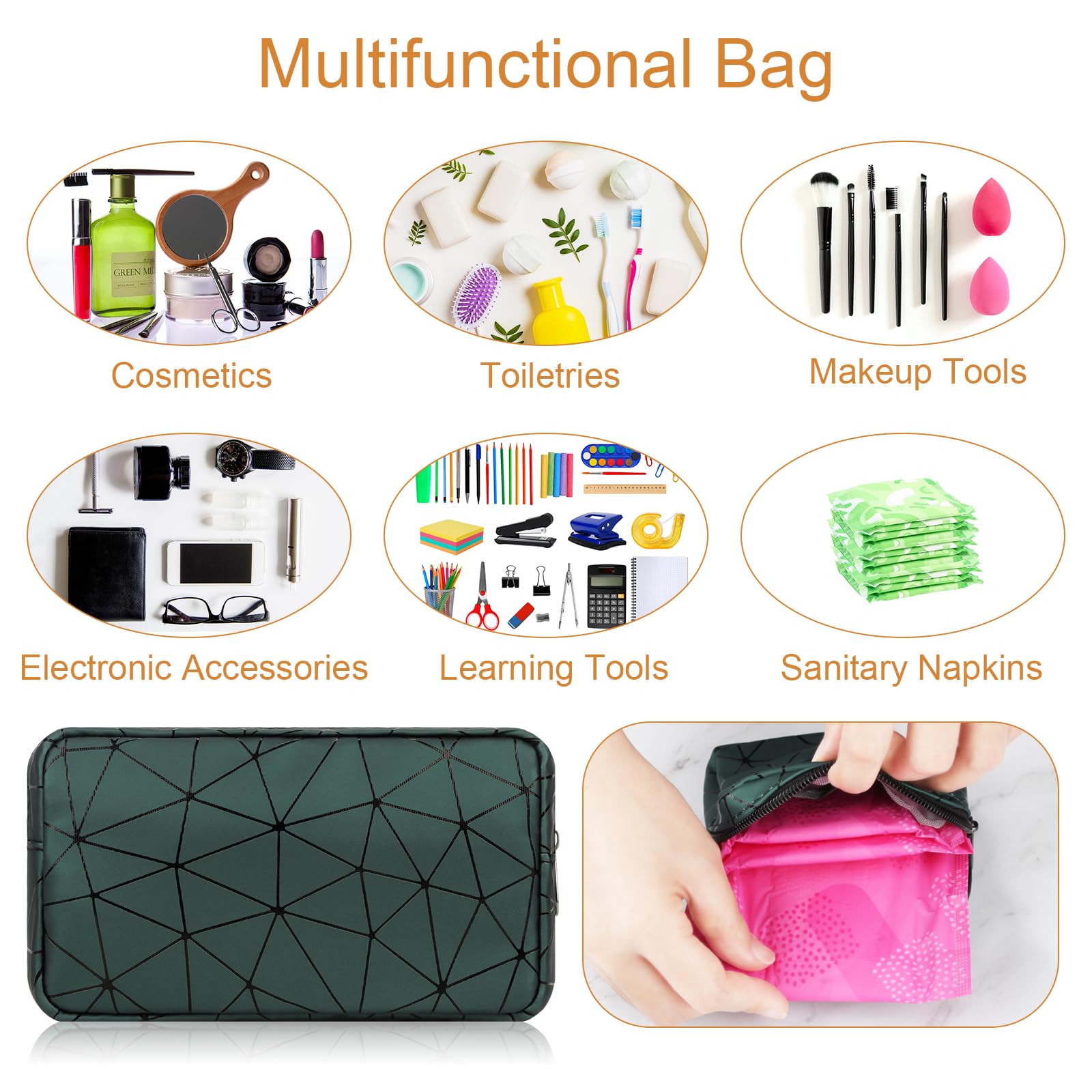 Likesing Sanitary Napkin Storage Bag, Leather First Period Kit for Girls 9-12, Portable Tampon Menstrual Likesing uk supplements
