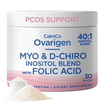 CalmCo Ovarigen Myo-Inositol & D-Chiro Inositol Supplement for Women – 40:1 Inositol Powder with Folic Acid, Fertility Supplements for PCOS, Hormone Balance and Ovarian Support (30 Servings) CalmCo uk supplements